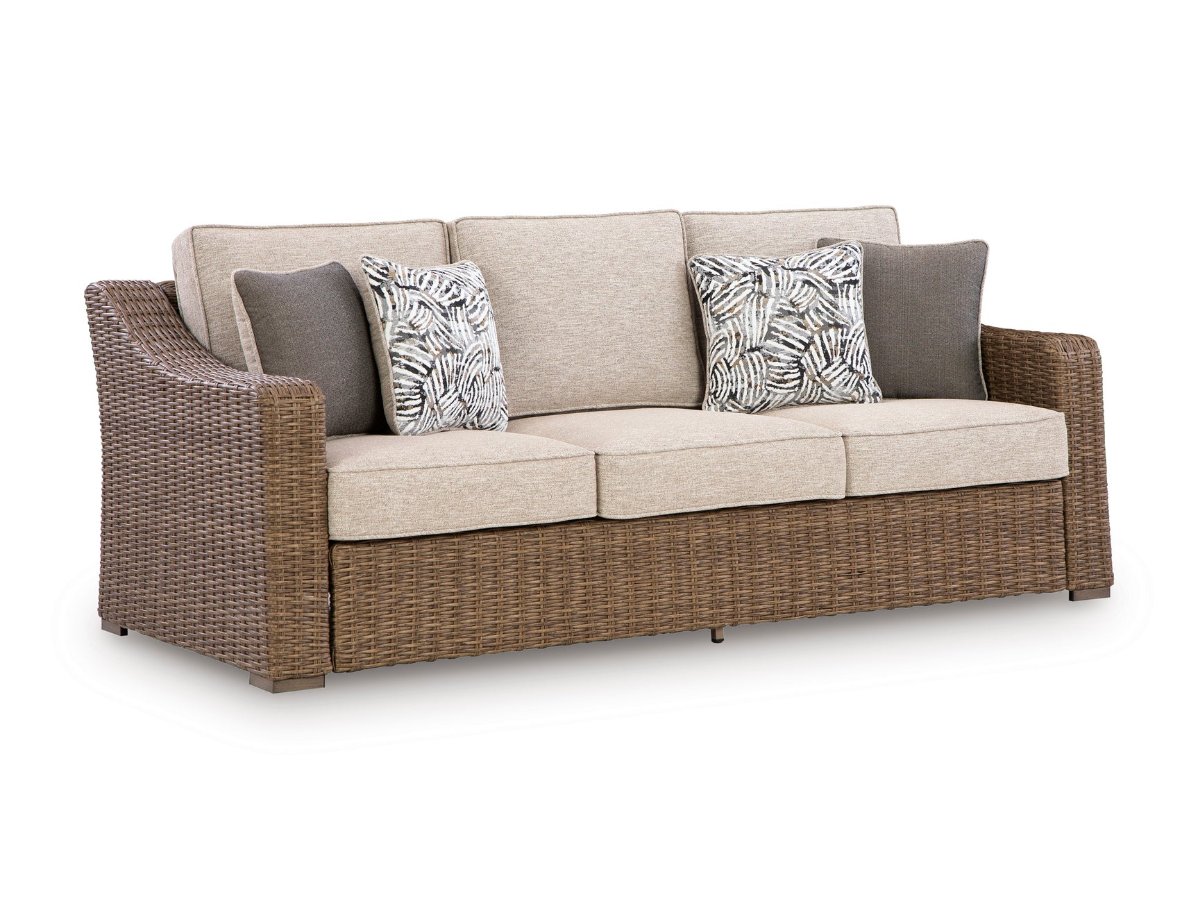 Laguna Heights Beige 3-Piece Outdoor Seating Set (Sofa, Loveeat & Recliner) - Ornate Home