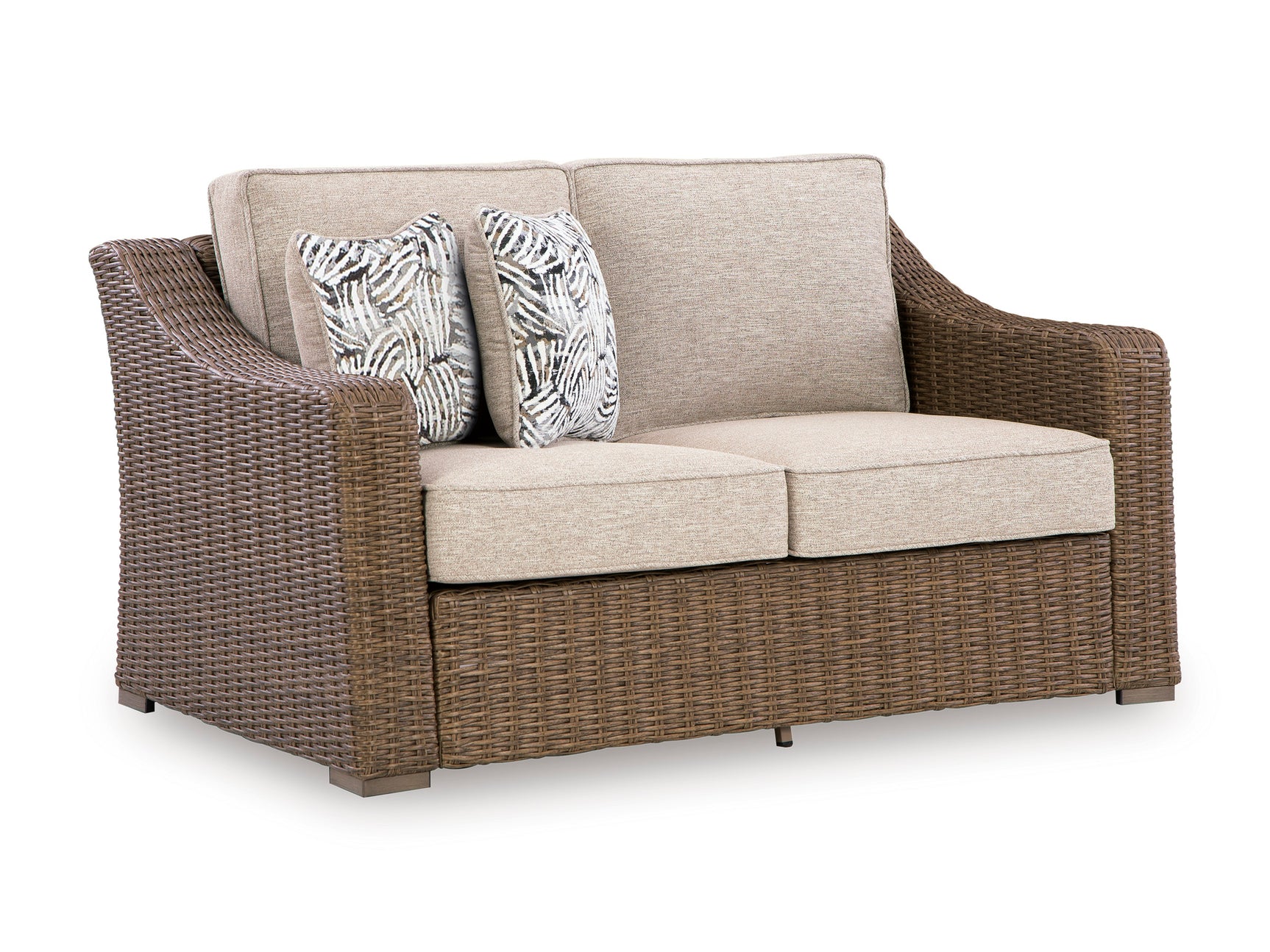 Laguna Heights Beige 3-Piece Outdoor Seating Set (Sofa, Loveeat & Recliner) - Ornate Home