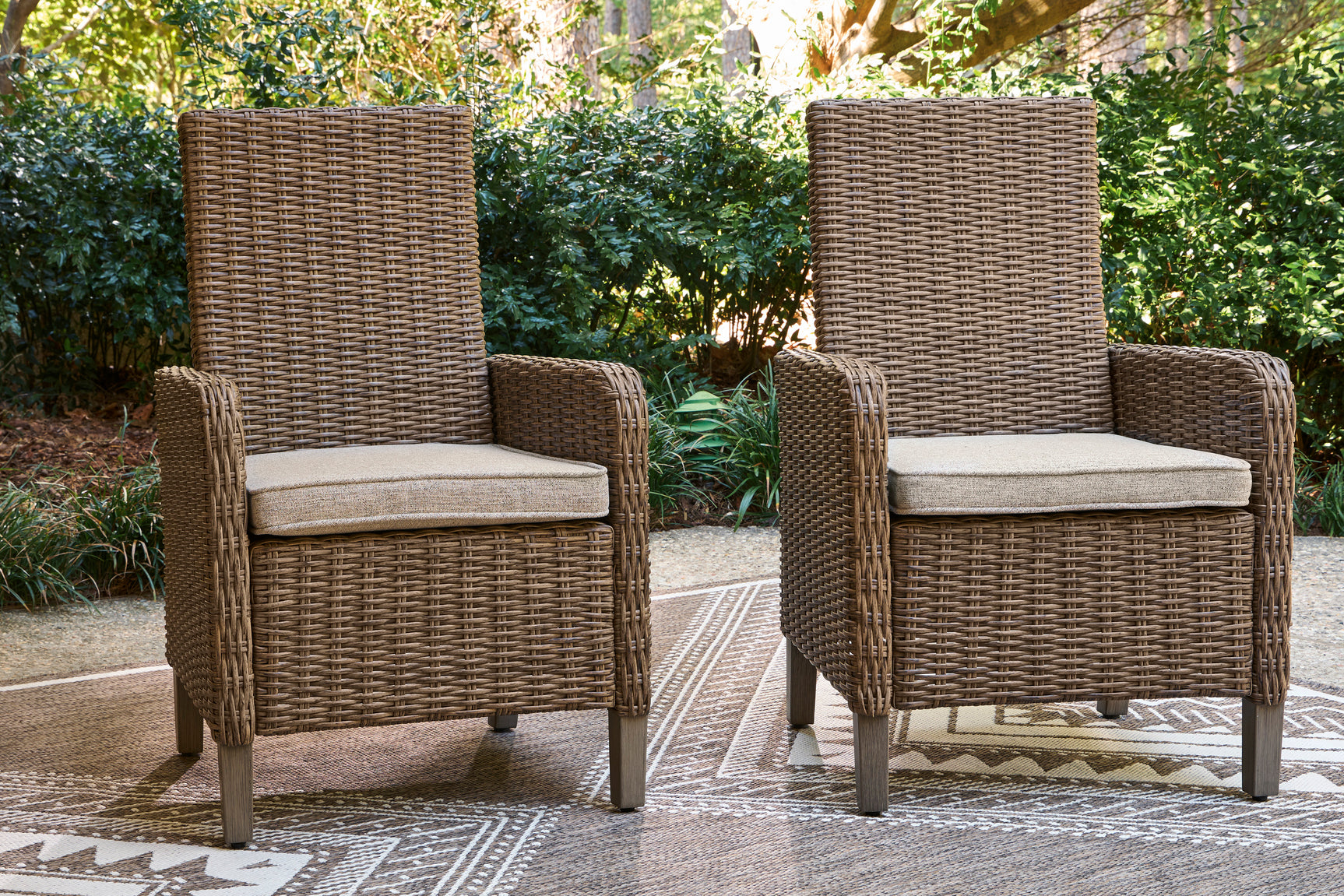 Laguna Heights Beige 7-Piece Outdoor Dining Set - Ornate Home