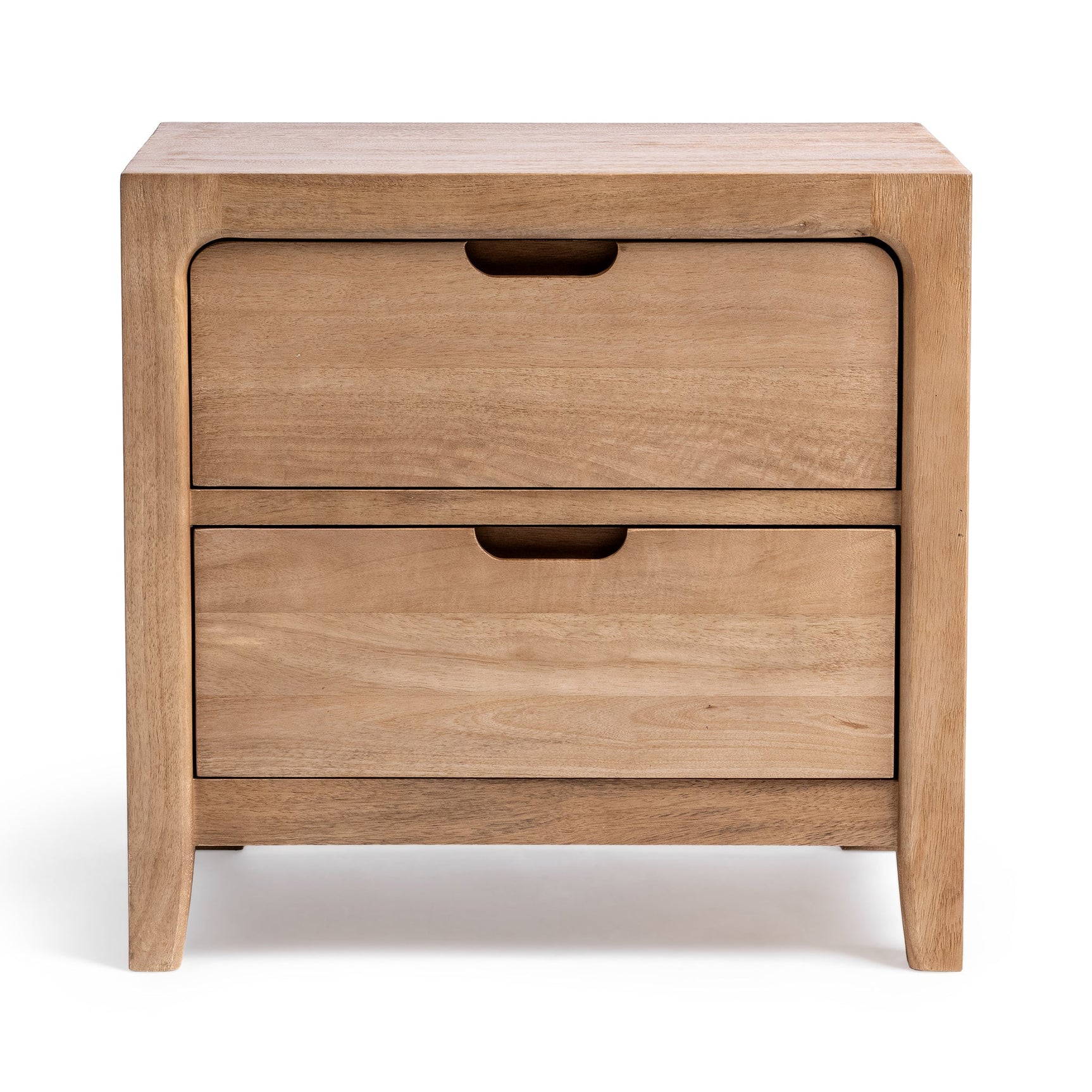 Laguna Natural Maple 2 Drawer Nightstand - Ornate Home