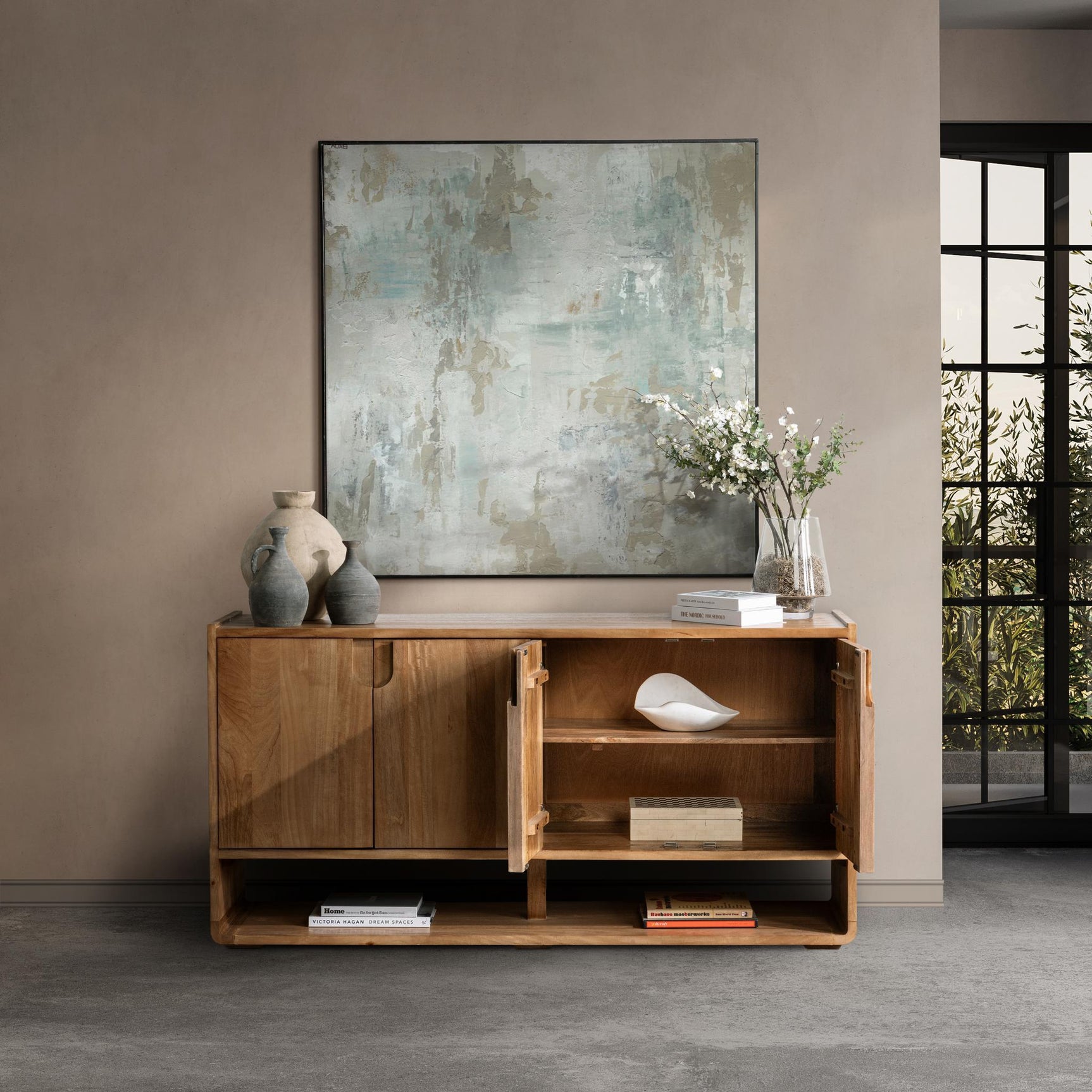 Laguna Natural Maple 4 Door Buffet - Ornate Home