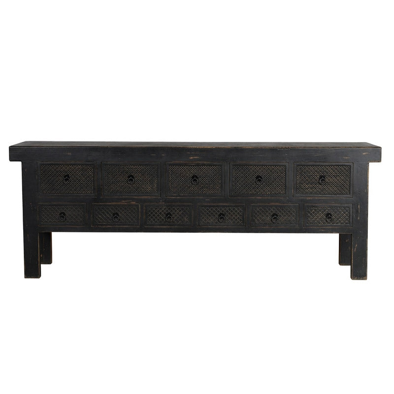 Lahey Black Console Table - Ornate Home