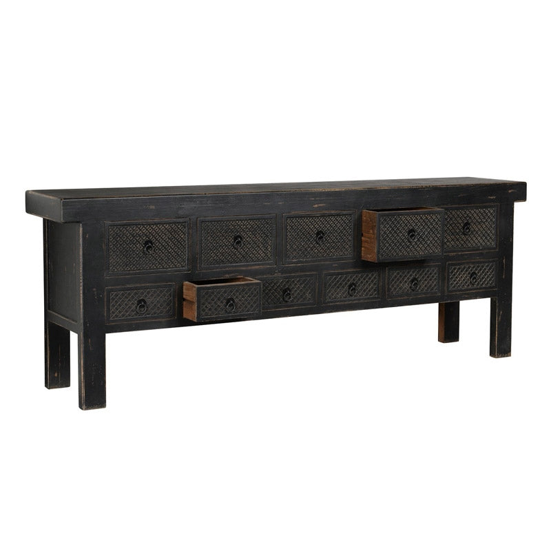 Lahey Black Console Table - Ornate Home