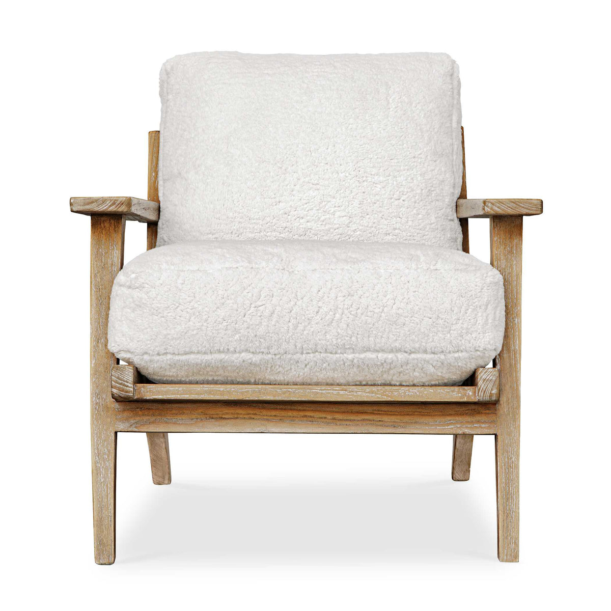Laid Back White Sheepskin Accent Chair - Ornate Home