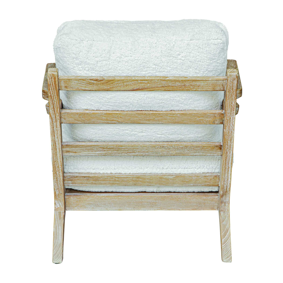 Laid Back White Sheepskin Accent Chair - Ornate Home