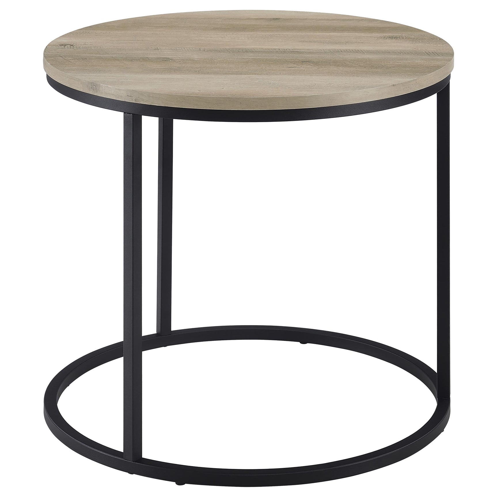 Lainey Distressed Pine Round Occasional Side End Table - Ornate Home