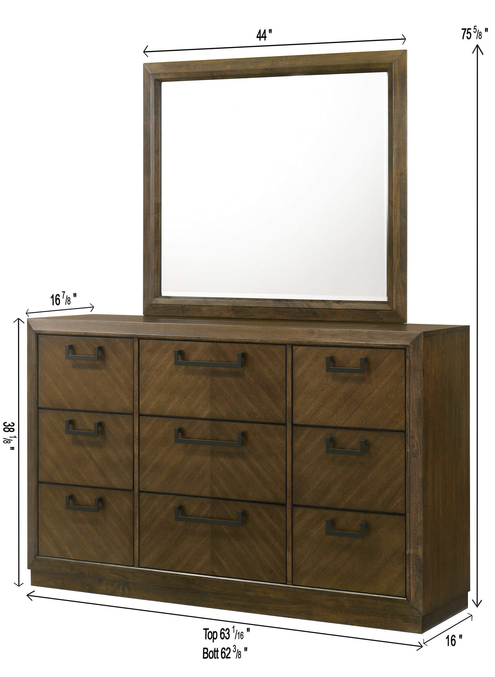 Lakecrest Brown Dresser - Ornate Home