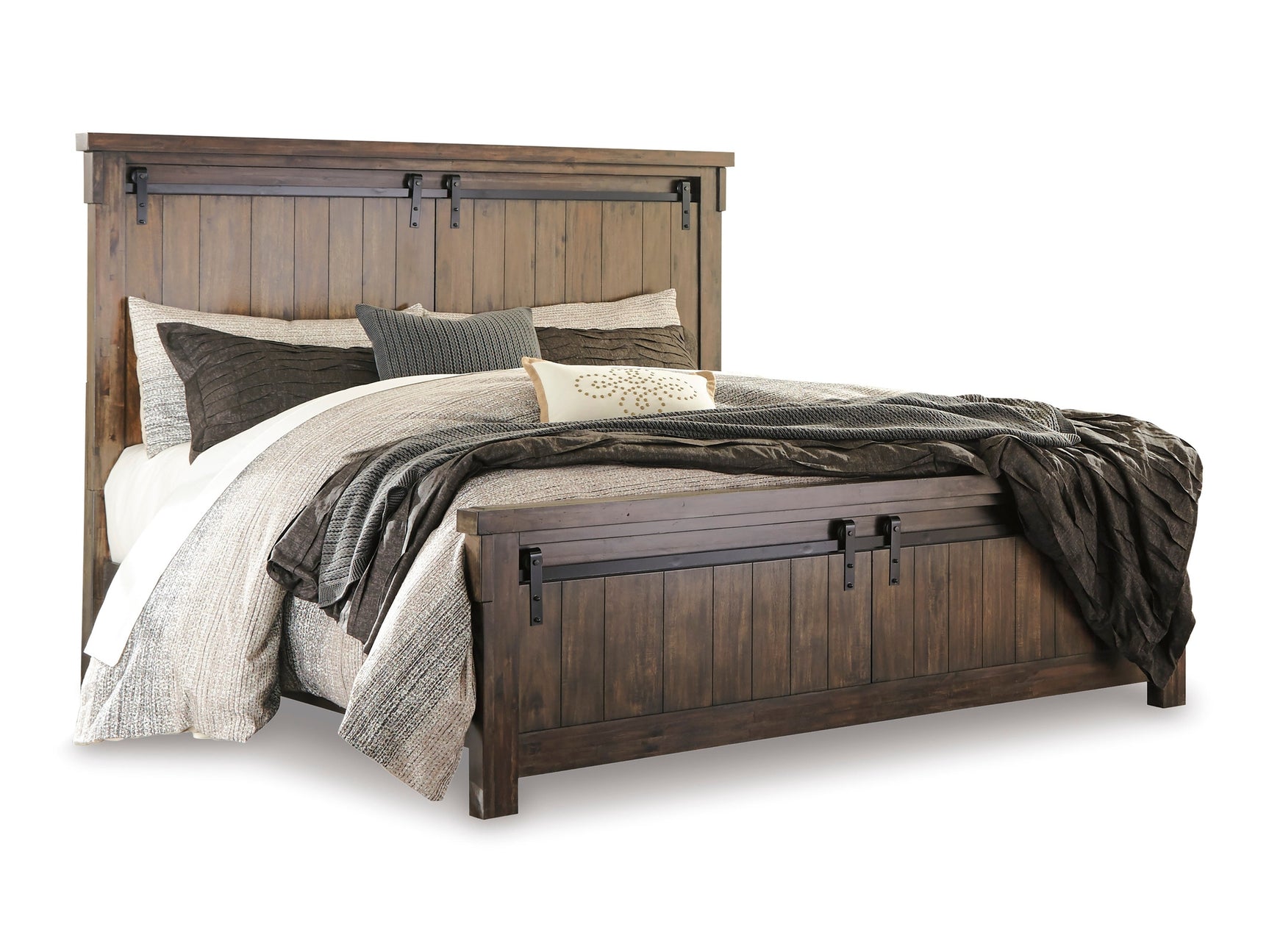 Lakeleigh Brown King Panel Bed - Ornate Home