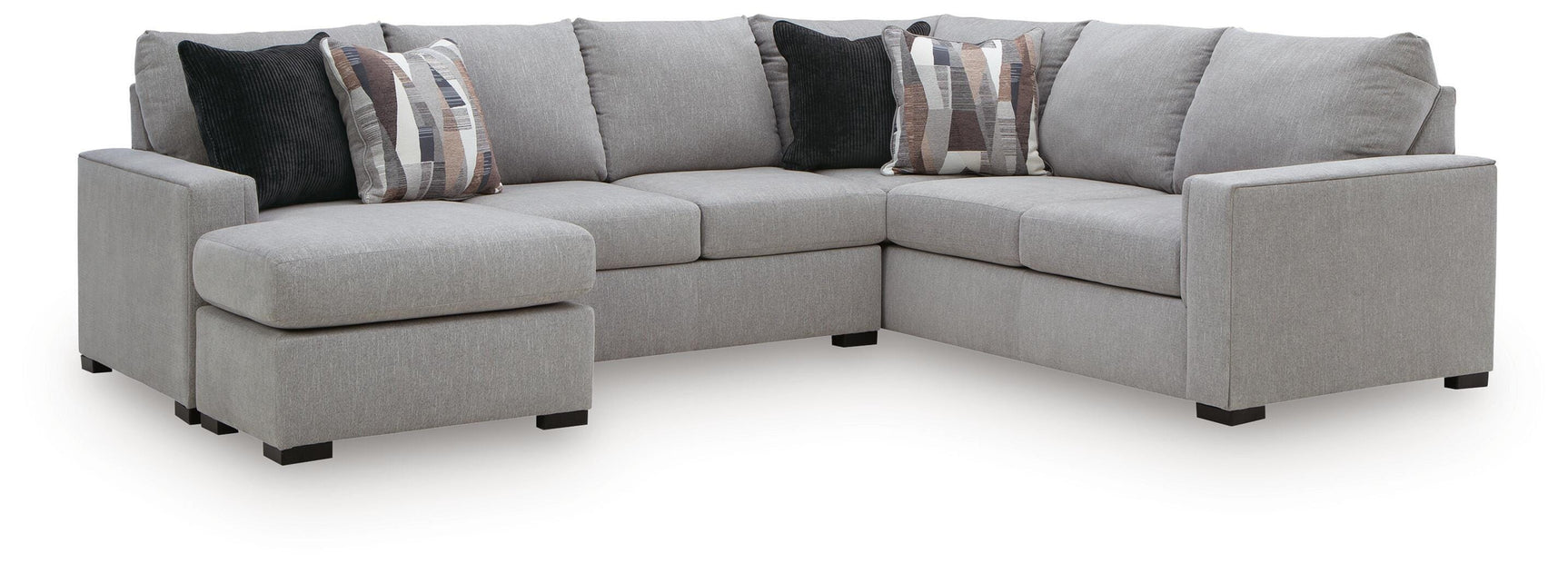 Lakepoint Nickel 2-Piece Sectional with Chaise - Ornate Home