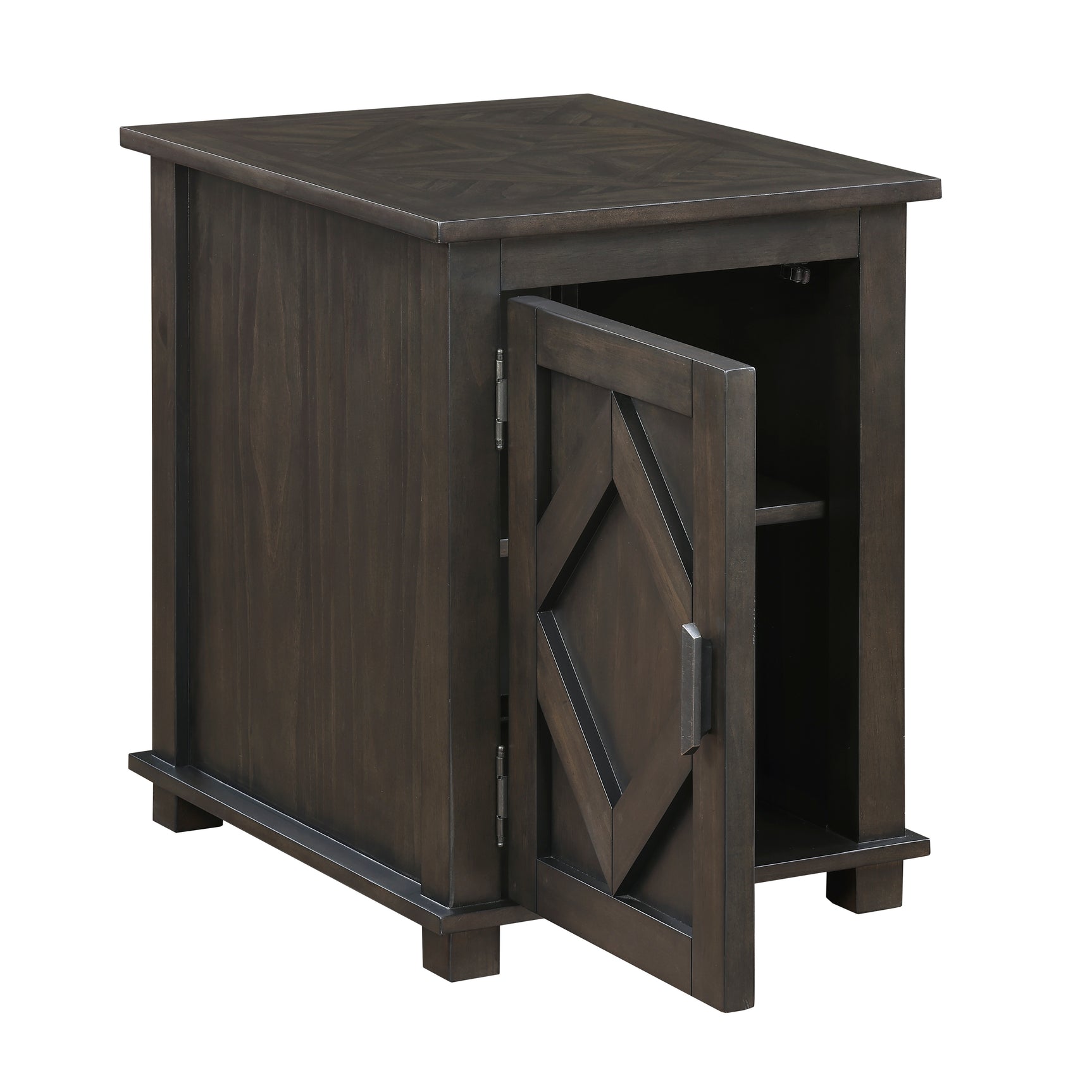 Lakeside Brown Chairside Table - Ornate Home