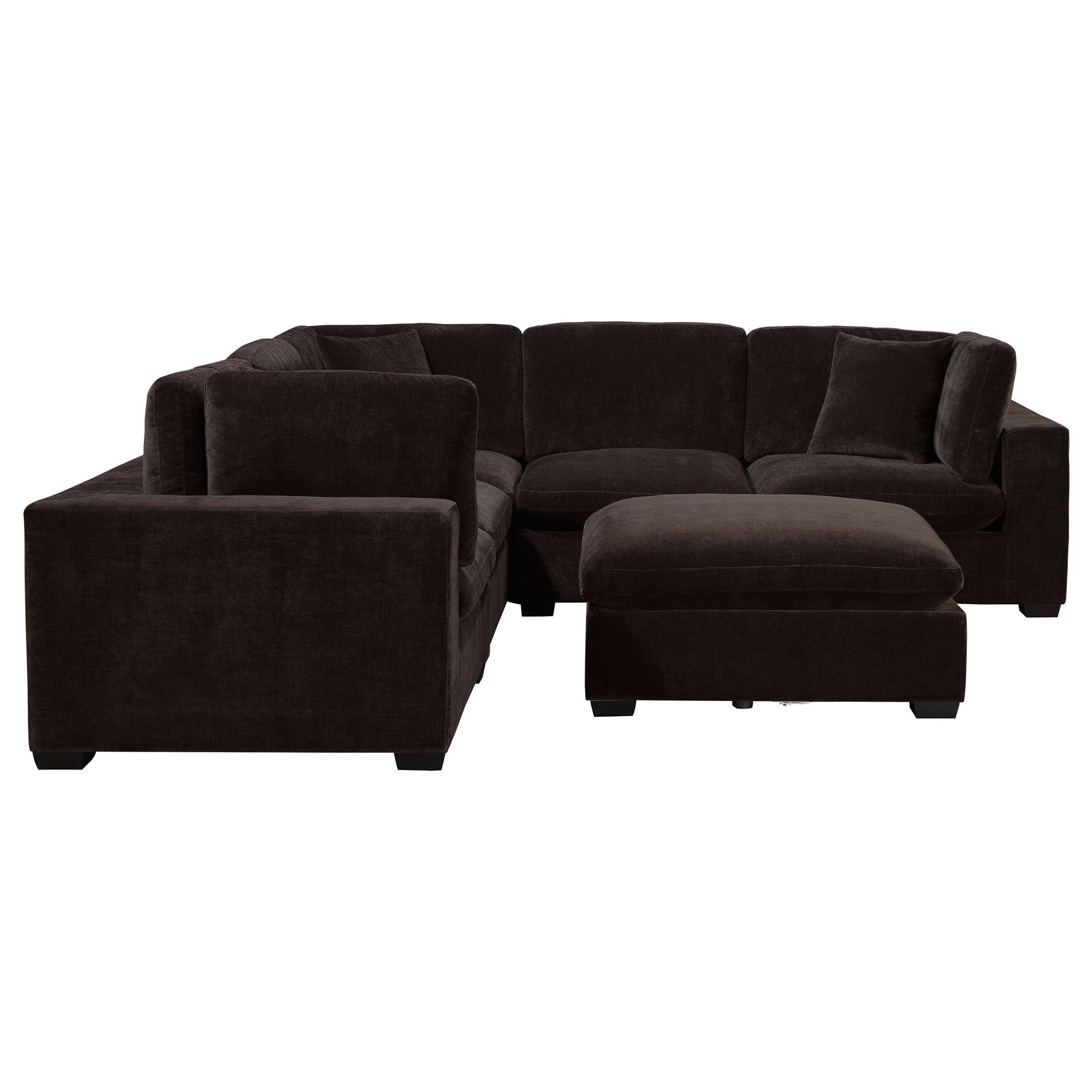 Lakeview Dark Chocolate 6-piece Modular Sectional Sofa - Ornate Home
