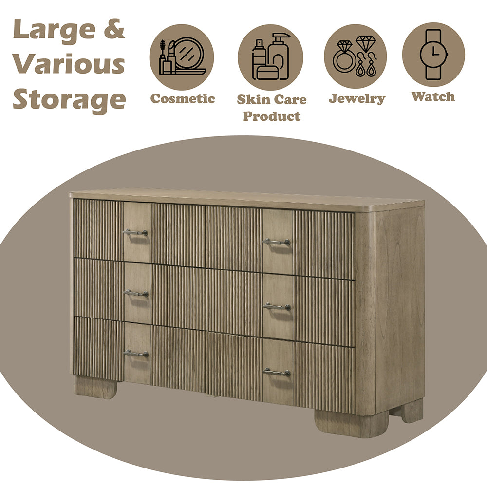 Lakkari Antique Oak Dresser - Ornate Home