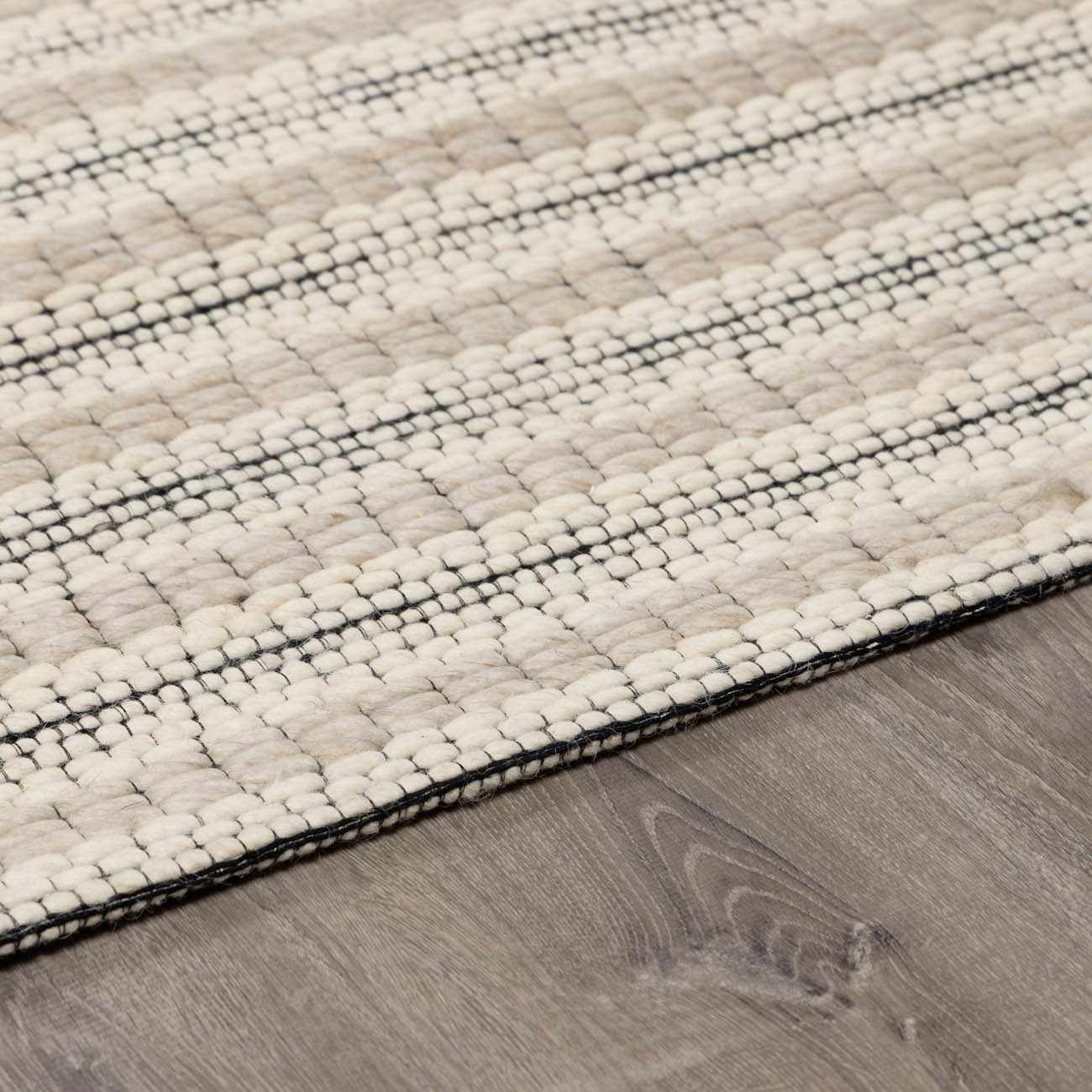 Laleh Cream & Black Area Rug - Clearance - Ornate Home