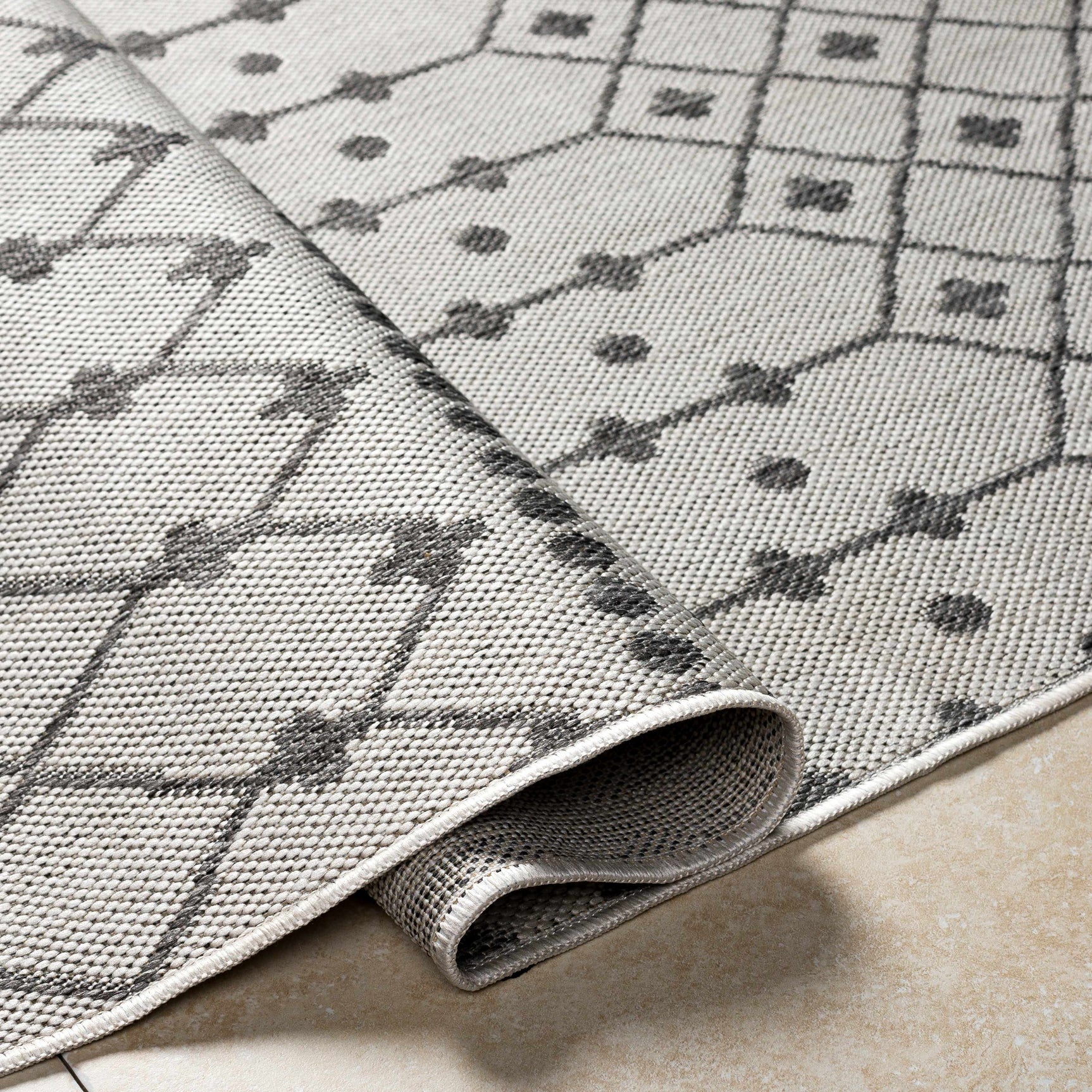 Lali Light Gray Outdoor Area Rug - Clearance - Ornate Home