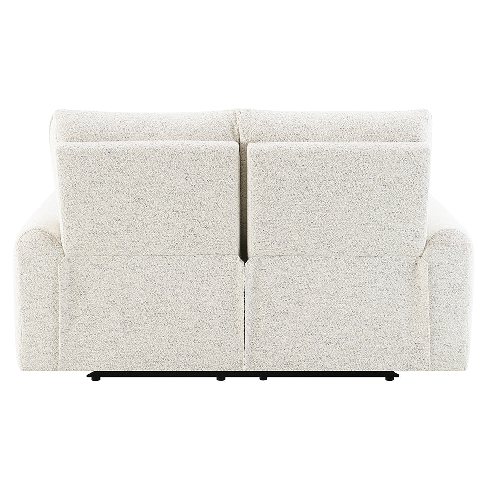 Lalisa Cream Power Motion Loveseat - Ornate Home