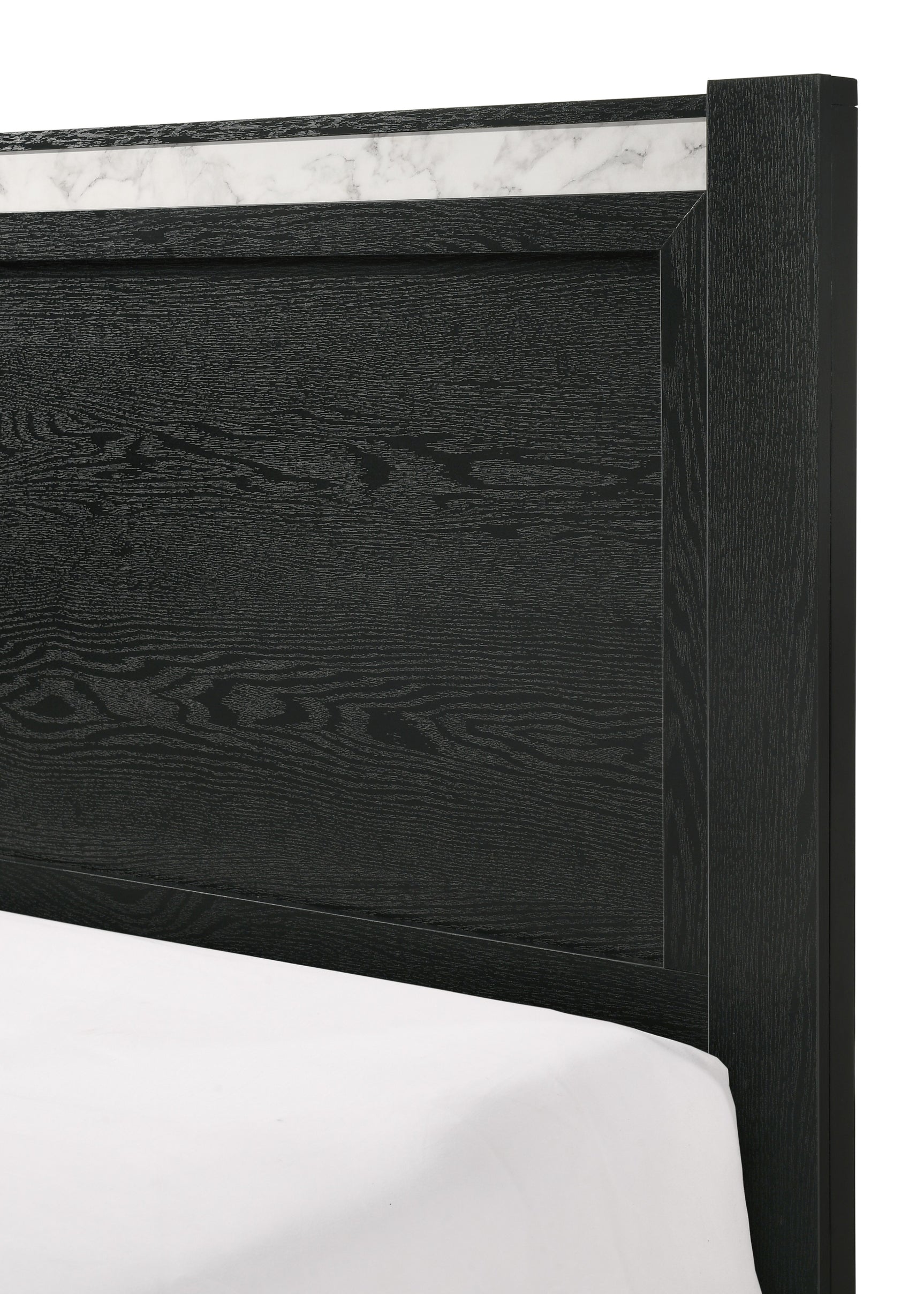 Lamar Black Queen Panel Bed - Ornate Home