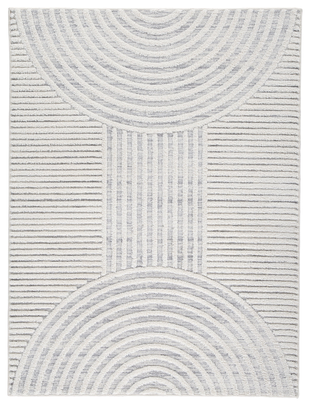 Lambworth Gray/Cream Large Rug - Ornate Home