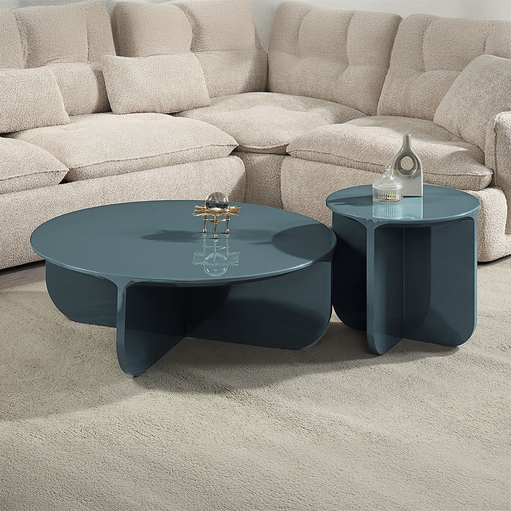 Lamond Teal High Gloss Coffee Table - Ornate Home