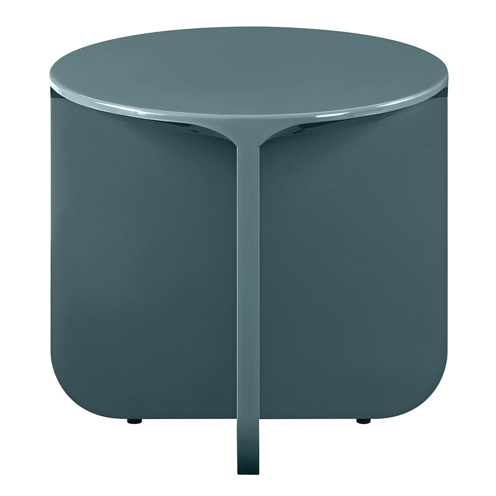 Lamond Teal High Gloss End Table - Ornate Home