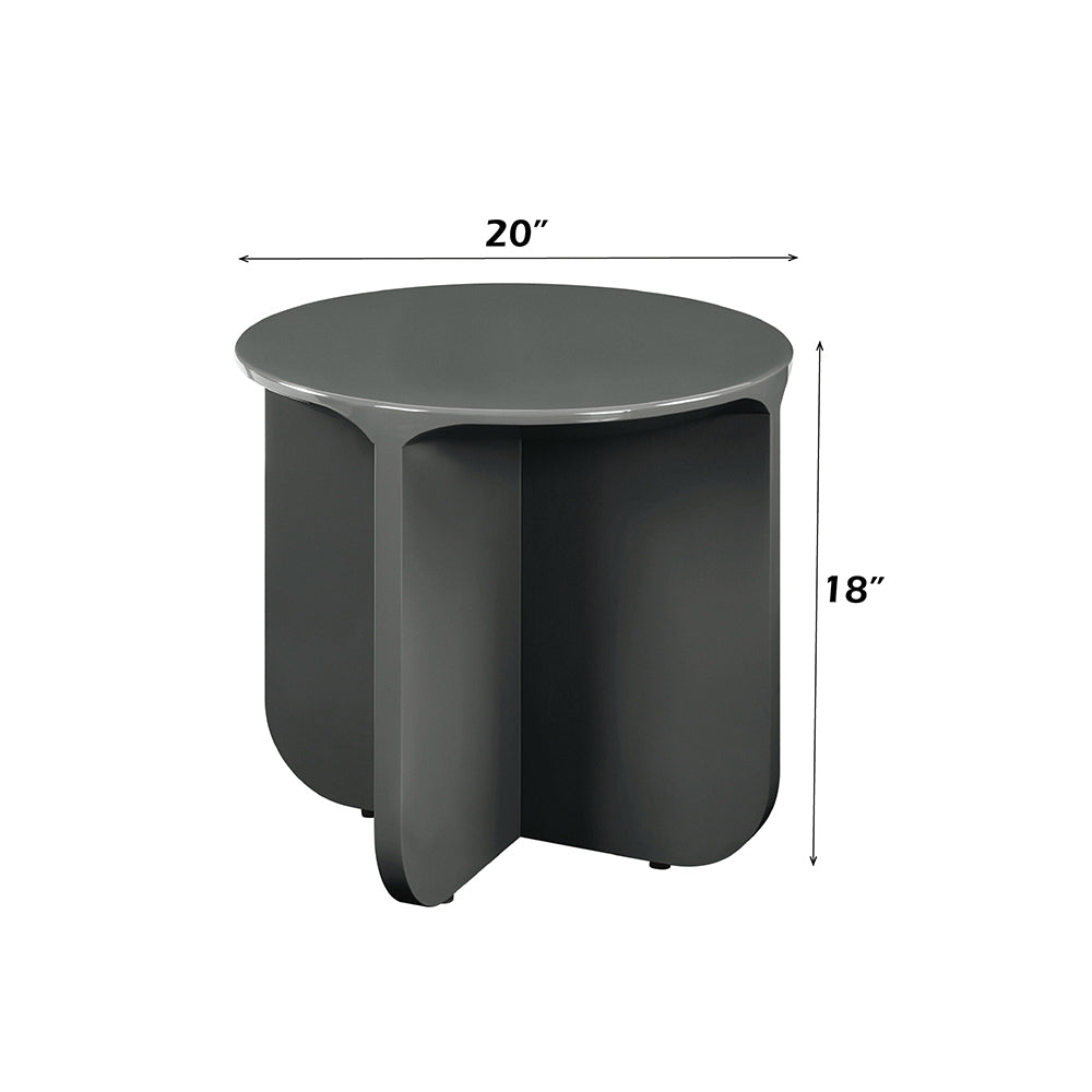 Lamond Teal High Gloss End Table - Ornate Home