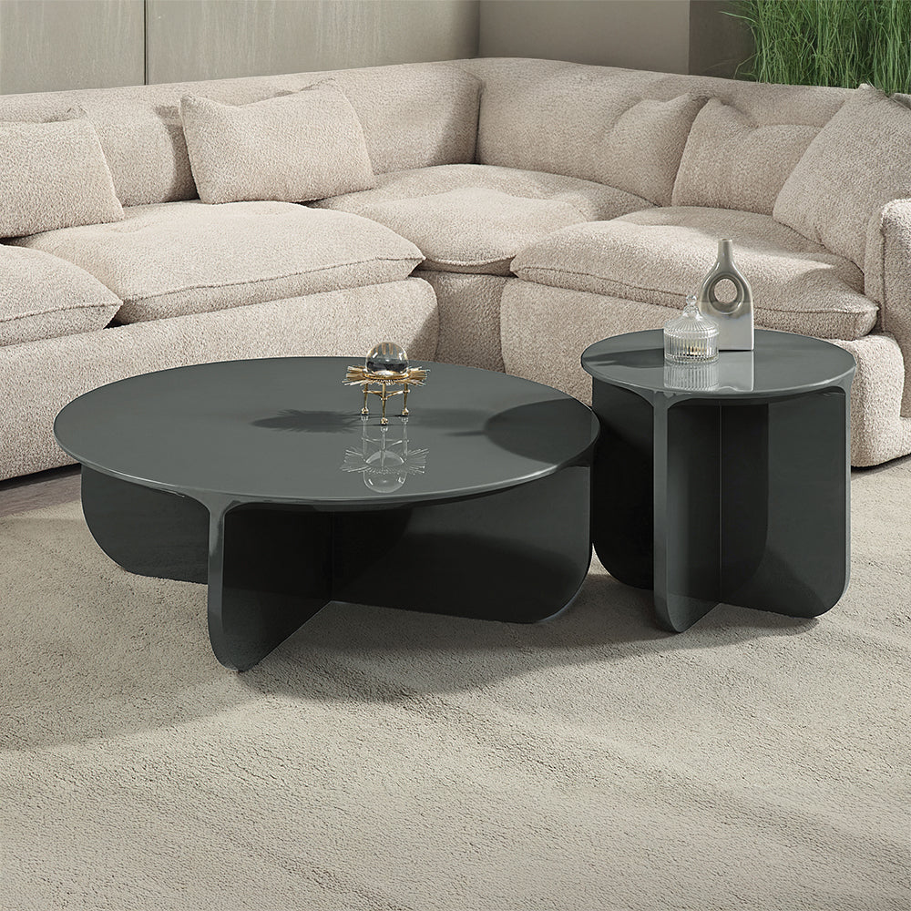 Lamond Teal High Gloss End Table - Ornate Home