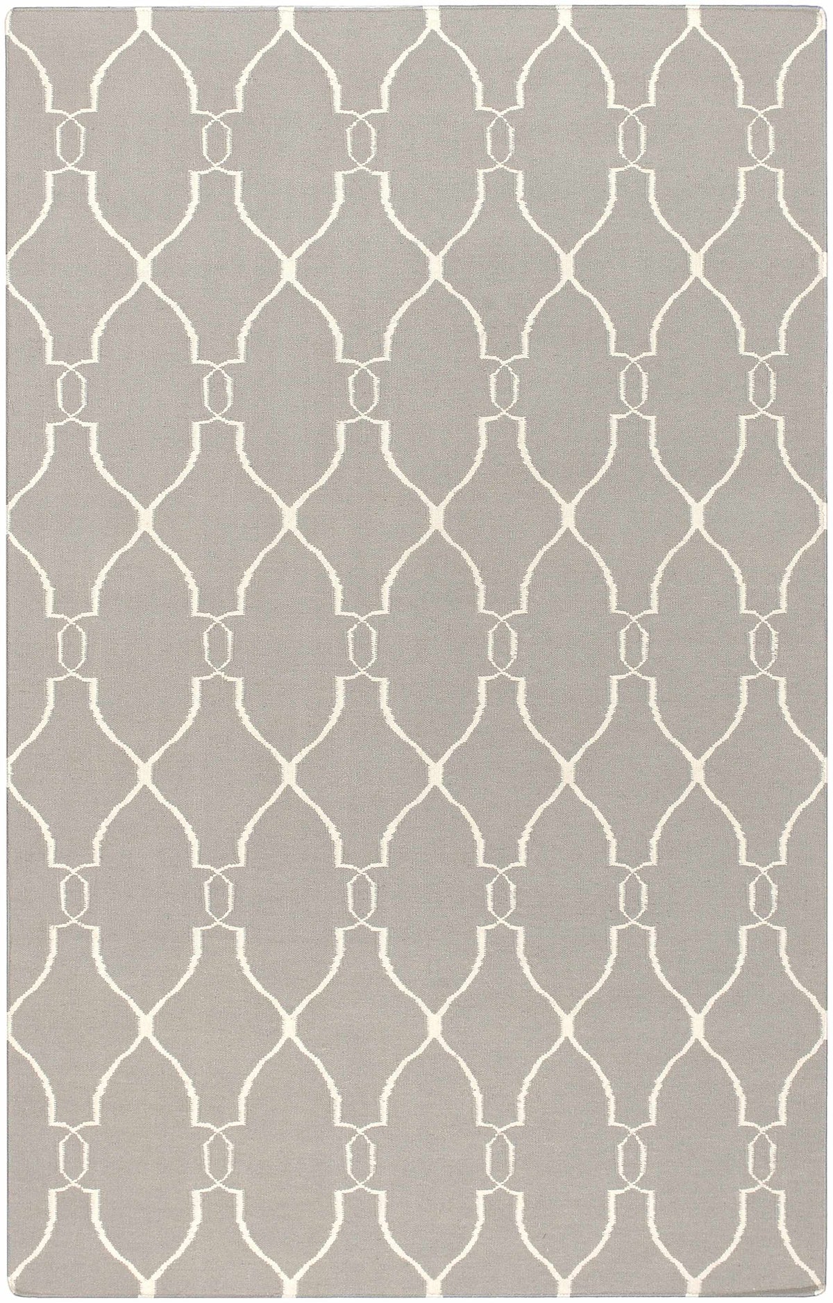 Lamy Beige Trellis Wool Rug - Clearance - Ornate Home