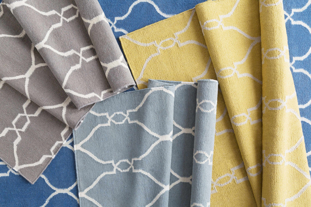 Lamy Beige Trellis Wool Rug - Clearance - Ornate Home