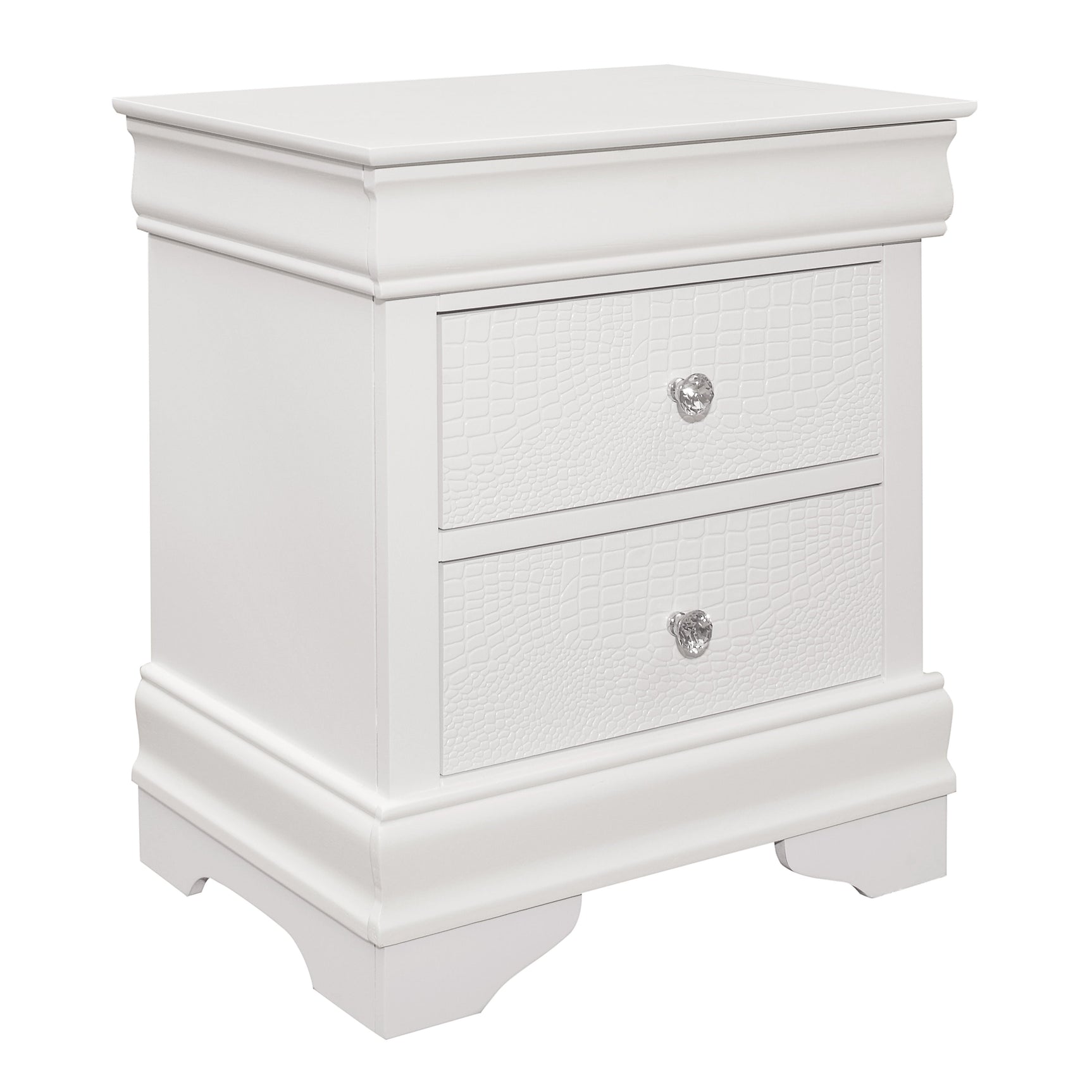 Lana White Nightstand - Ornate Home