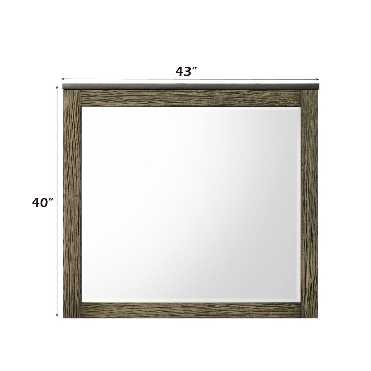Lance Distressed Oak Mirror - Ornate Home