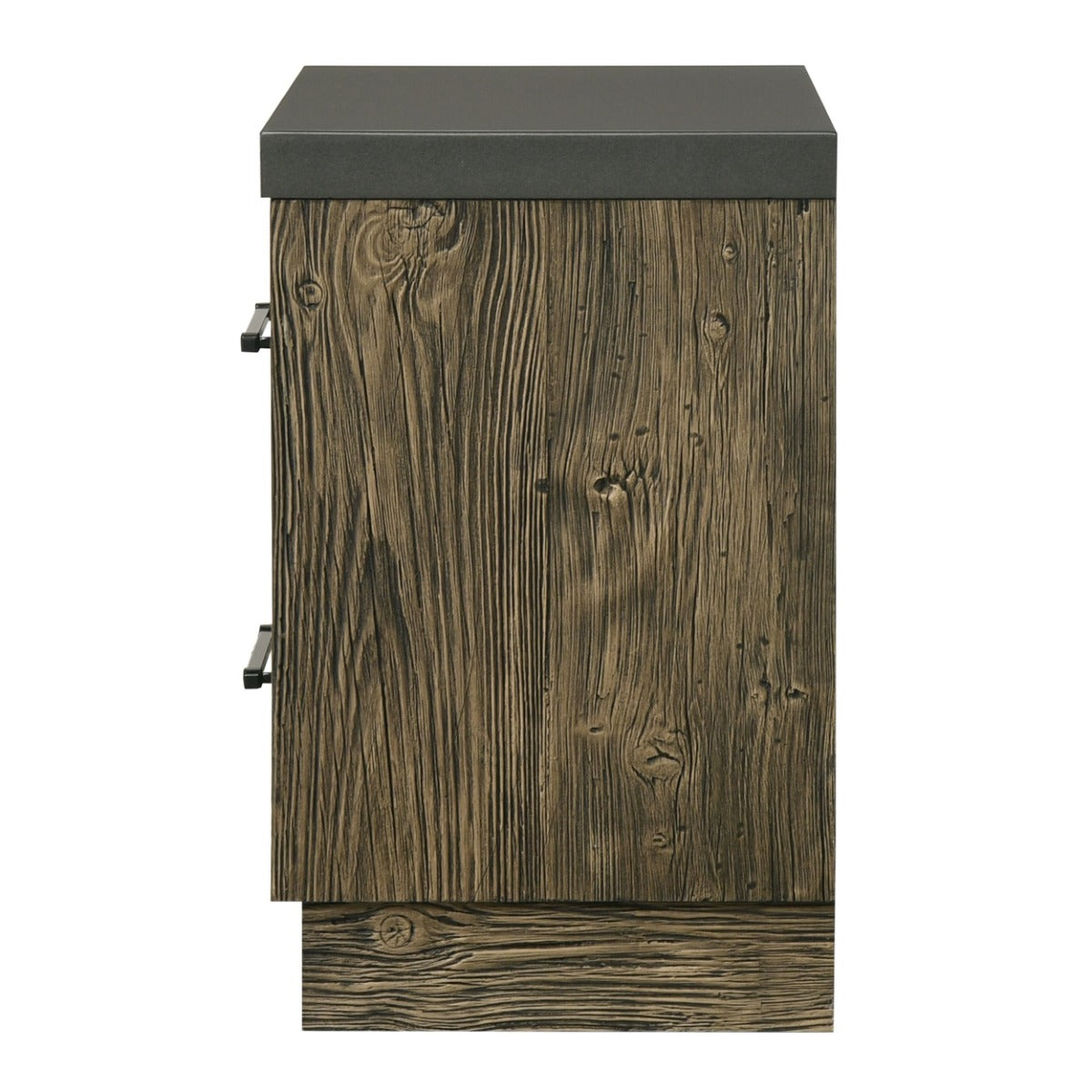 Lance Distressed Oak Nightstand - Ornate Home