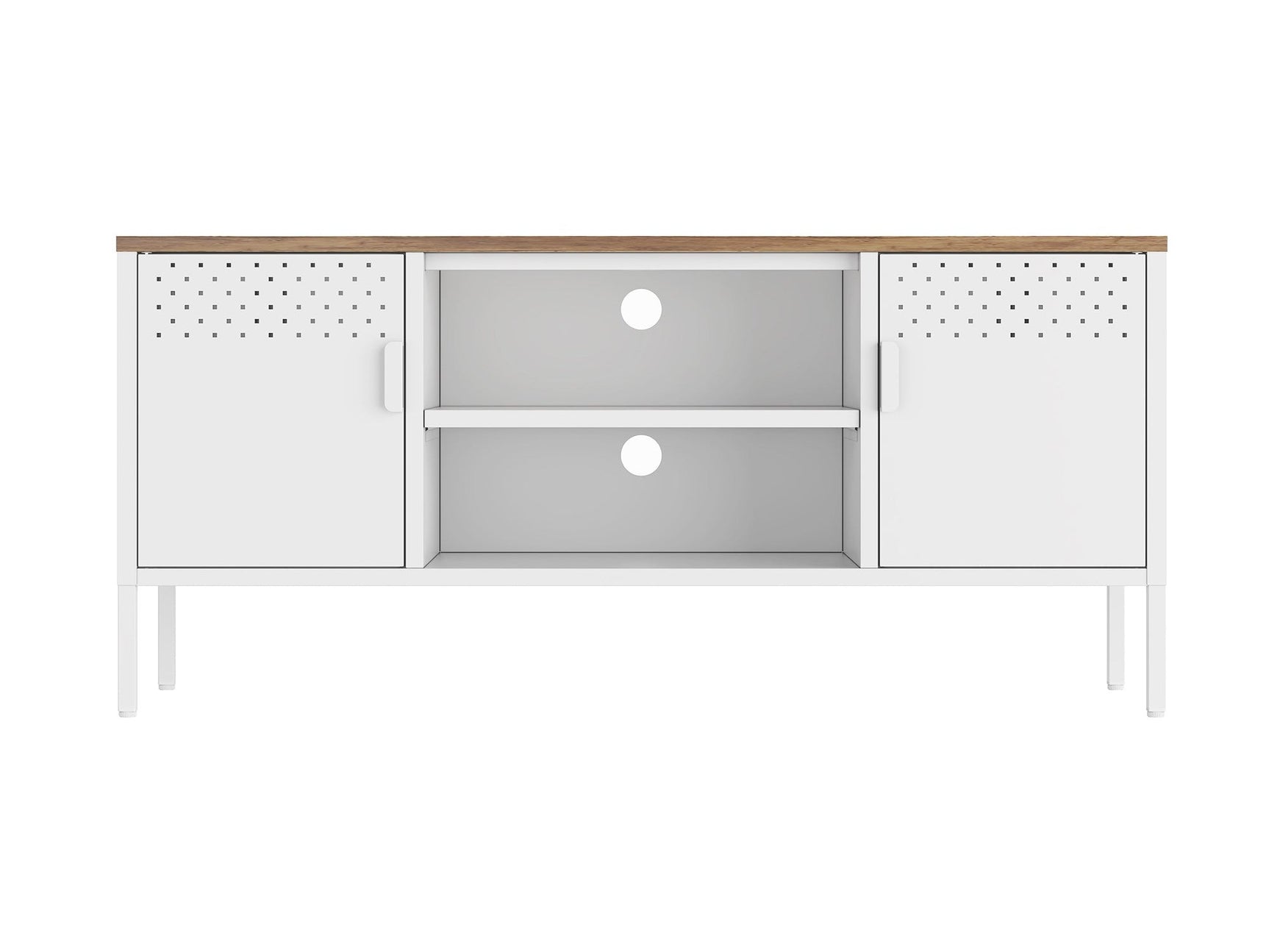 Landen 47" TV Stand in White - Ornate Home