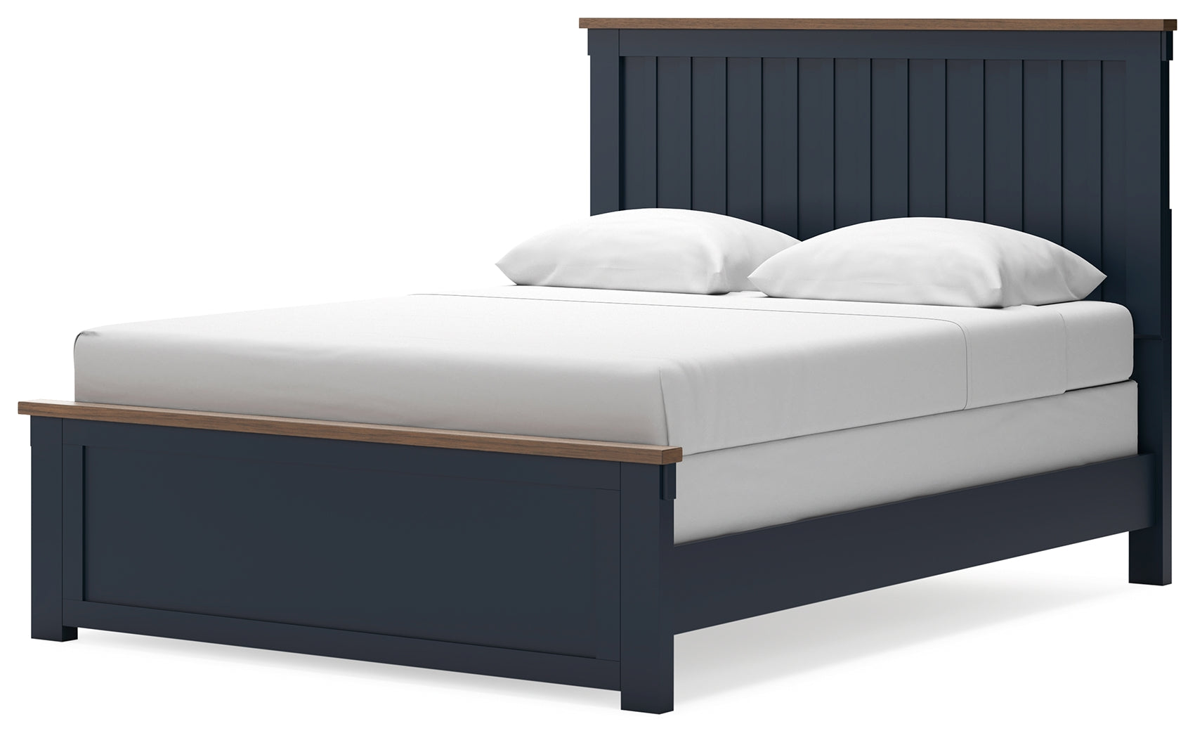 Landocken Brown/Blue Queen Panel Bed (Online Special Price) - Ornate Home