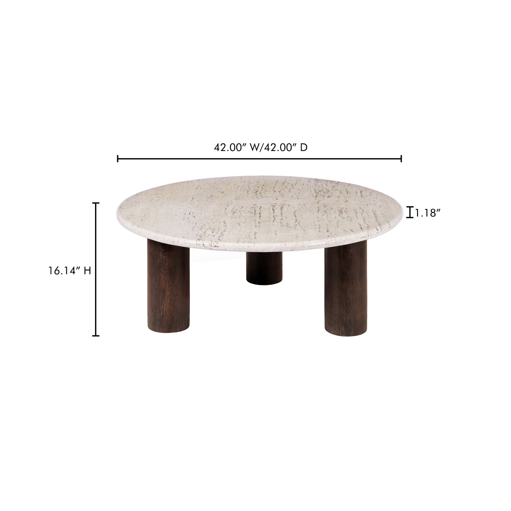 Landon Beige Travertine Coffee Table - Ornate Home