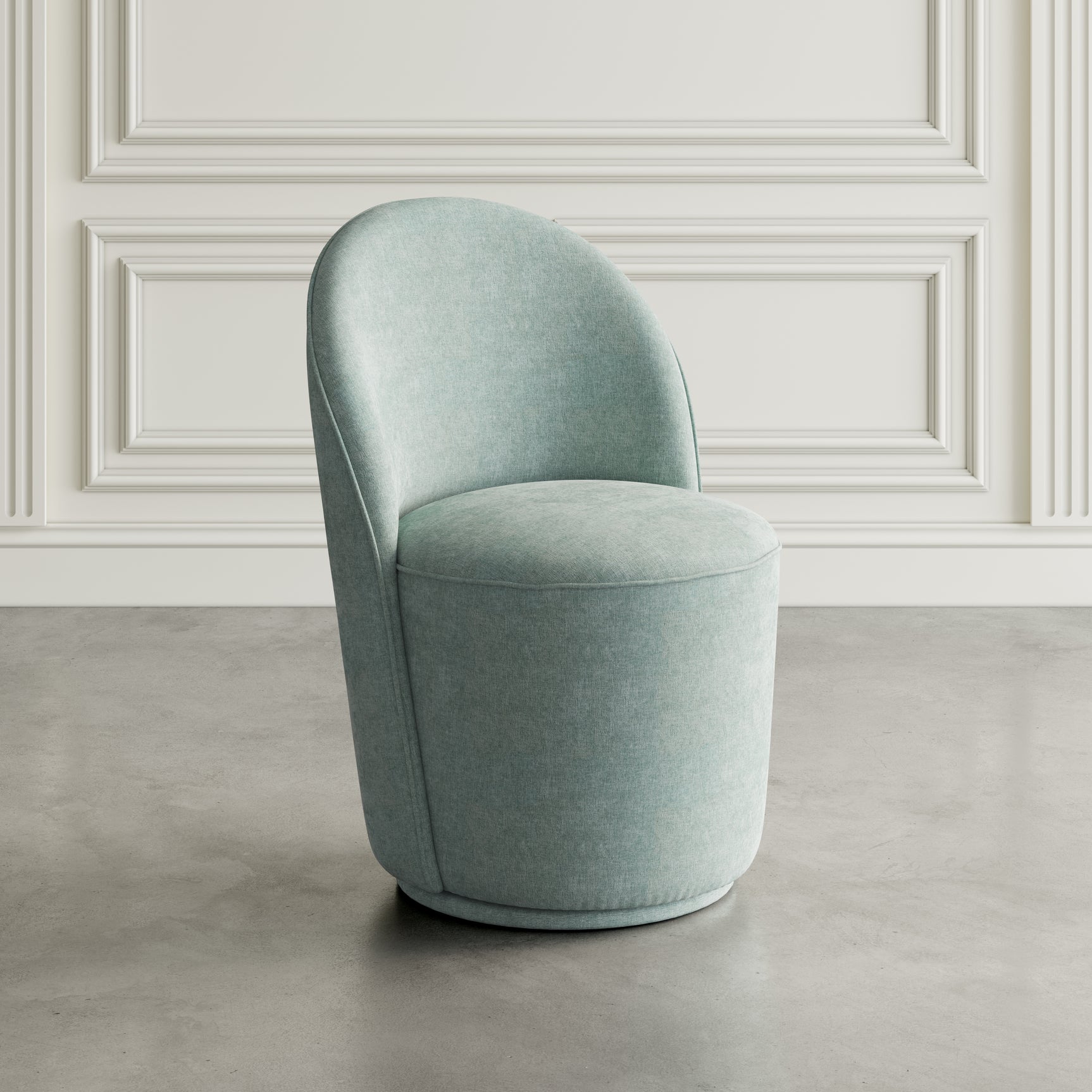 Landon Blue Swivel Dining Chair (Set of 2) - Ornate Home