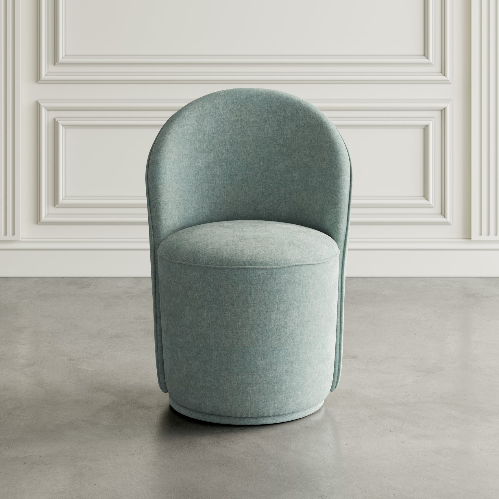 Landon Blue Swivel Dining Chair (Set of 2) - Ornate Home