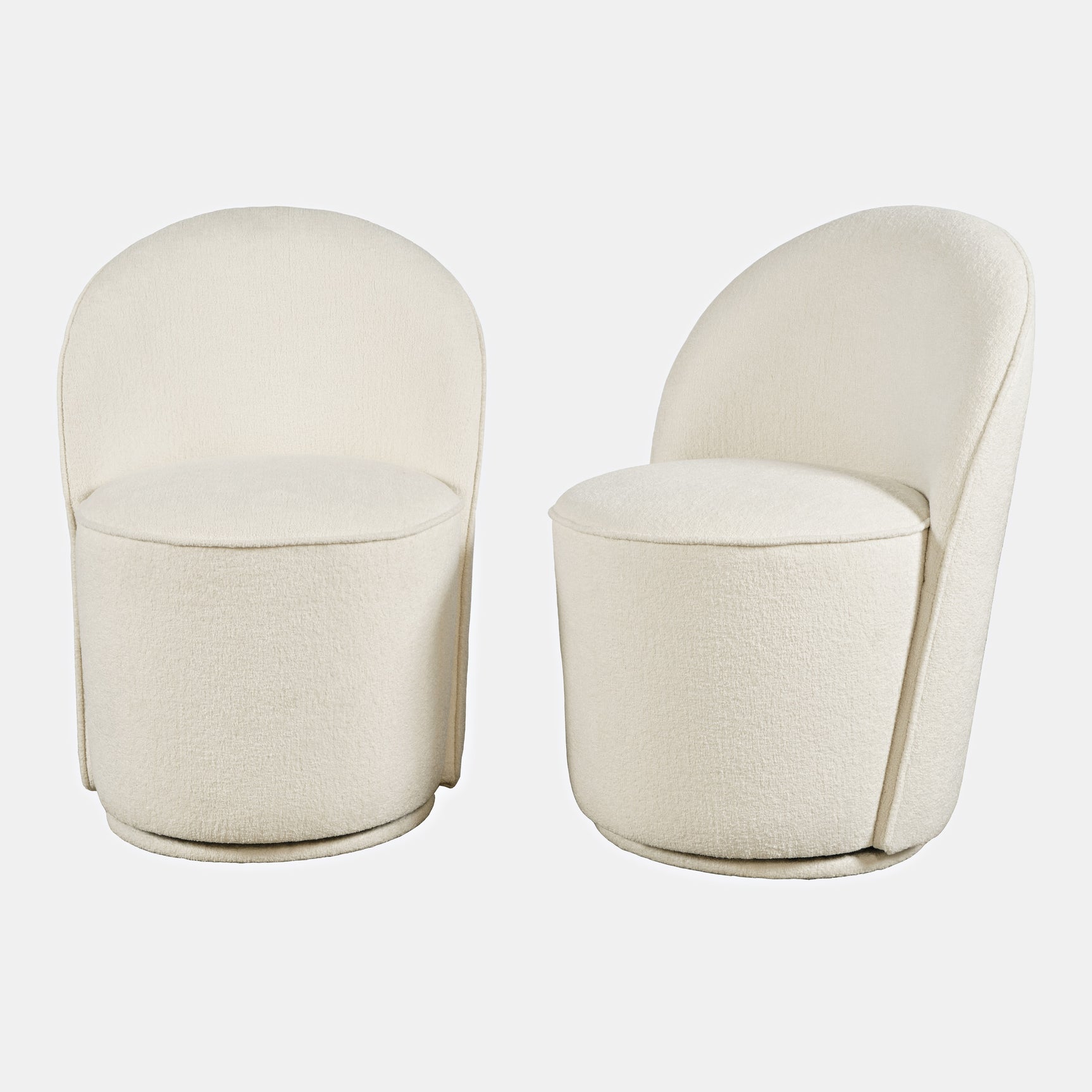 Landon Natural Swivel Dining Chair (Set of 2) - Ornate Home