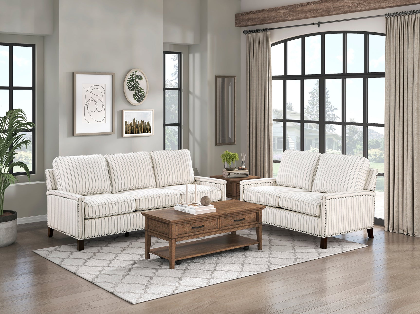 Landrum Beige/Gray Sofa - Ornate Home