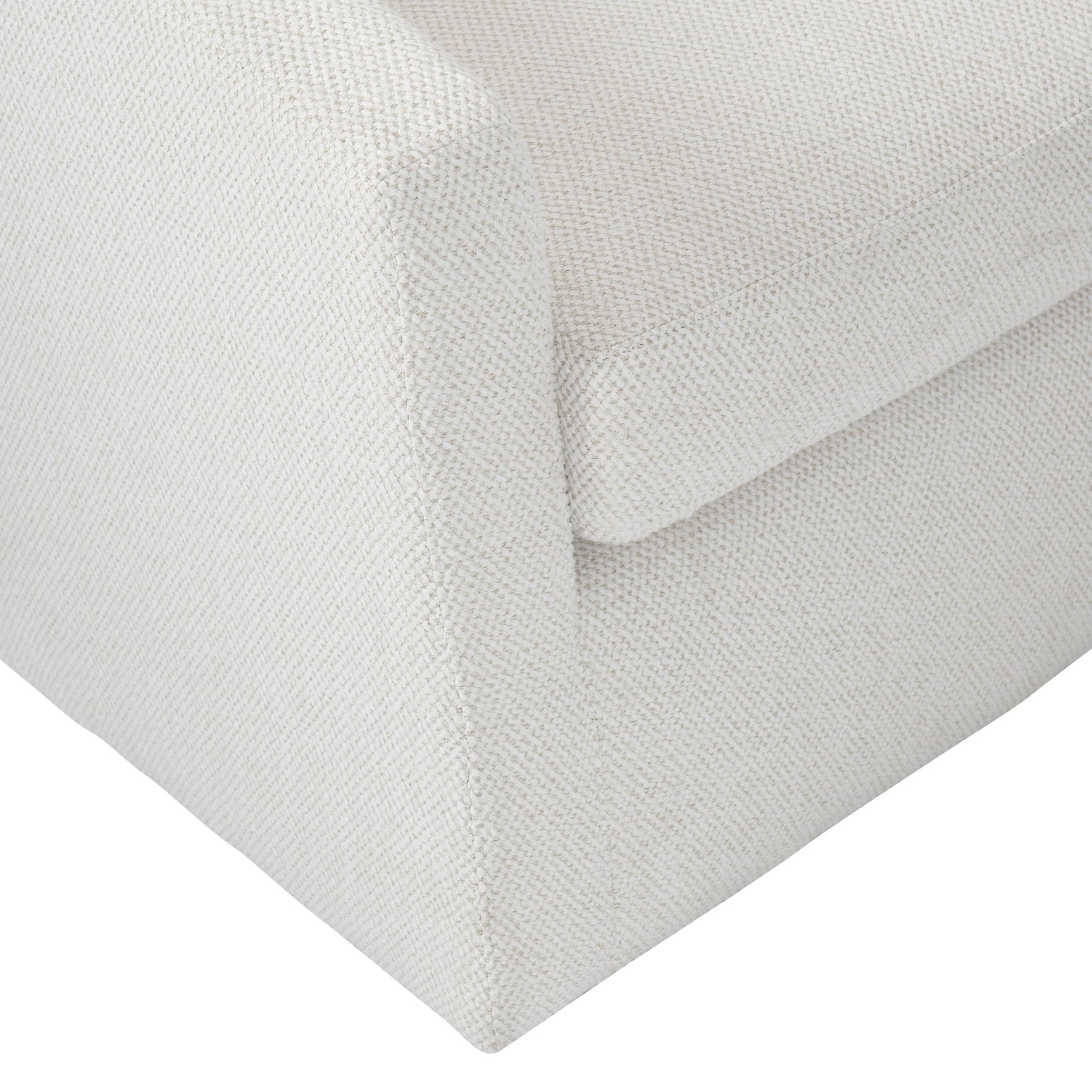 Landry White/Cream Fabric Swivel Chair - Ornate Home