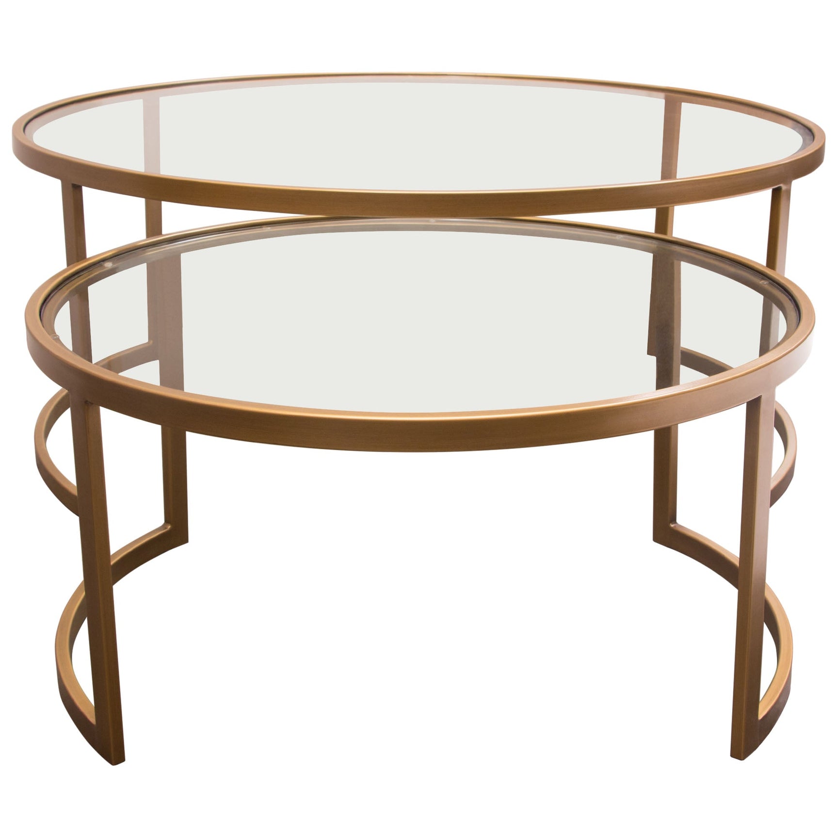 Lane Gold 2pc Round Nesting Set - Ornate Home