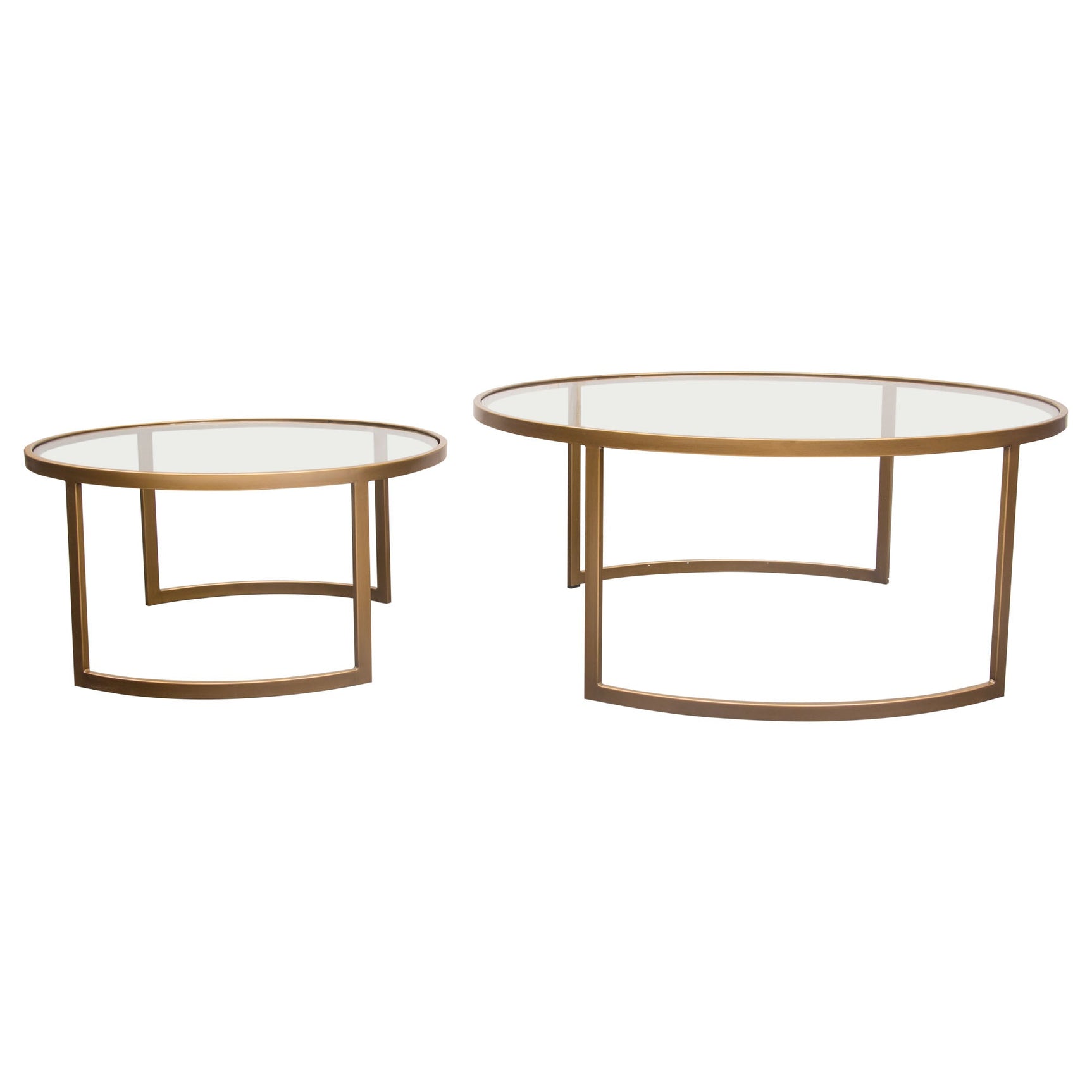 Lane Gold 2pc Round Nesting Set - Ornate Home