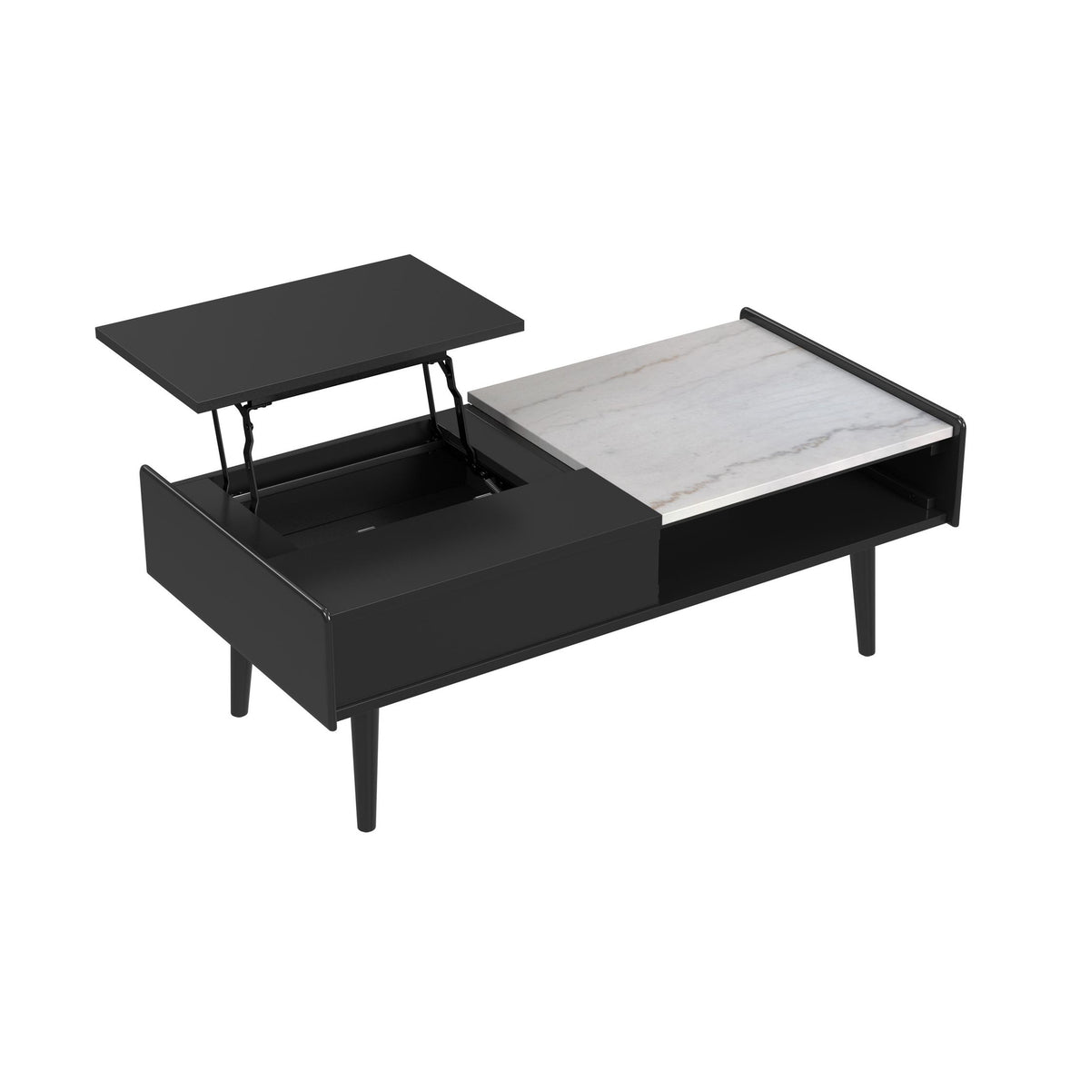 Lanette Black 2-Piece Occasional Table Set - Ornate Home