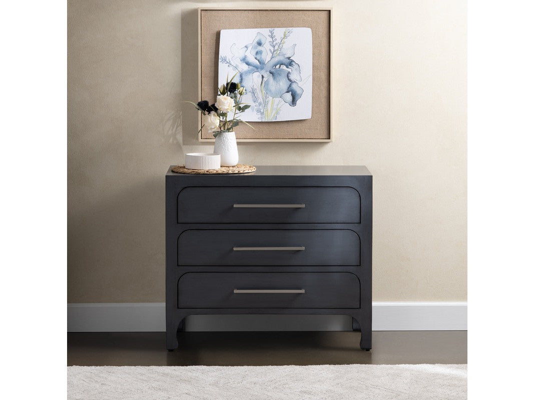 Langford Blue Three-Drawer Chest - Ornate Home