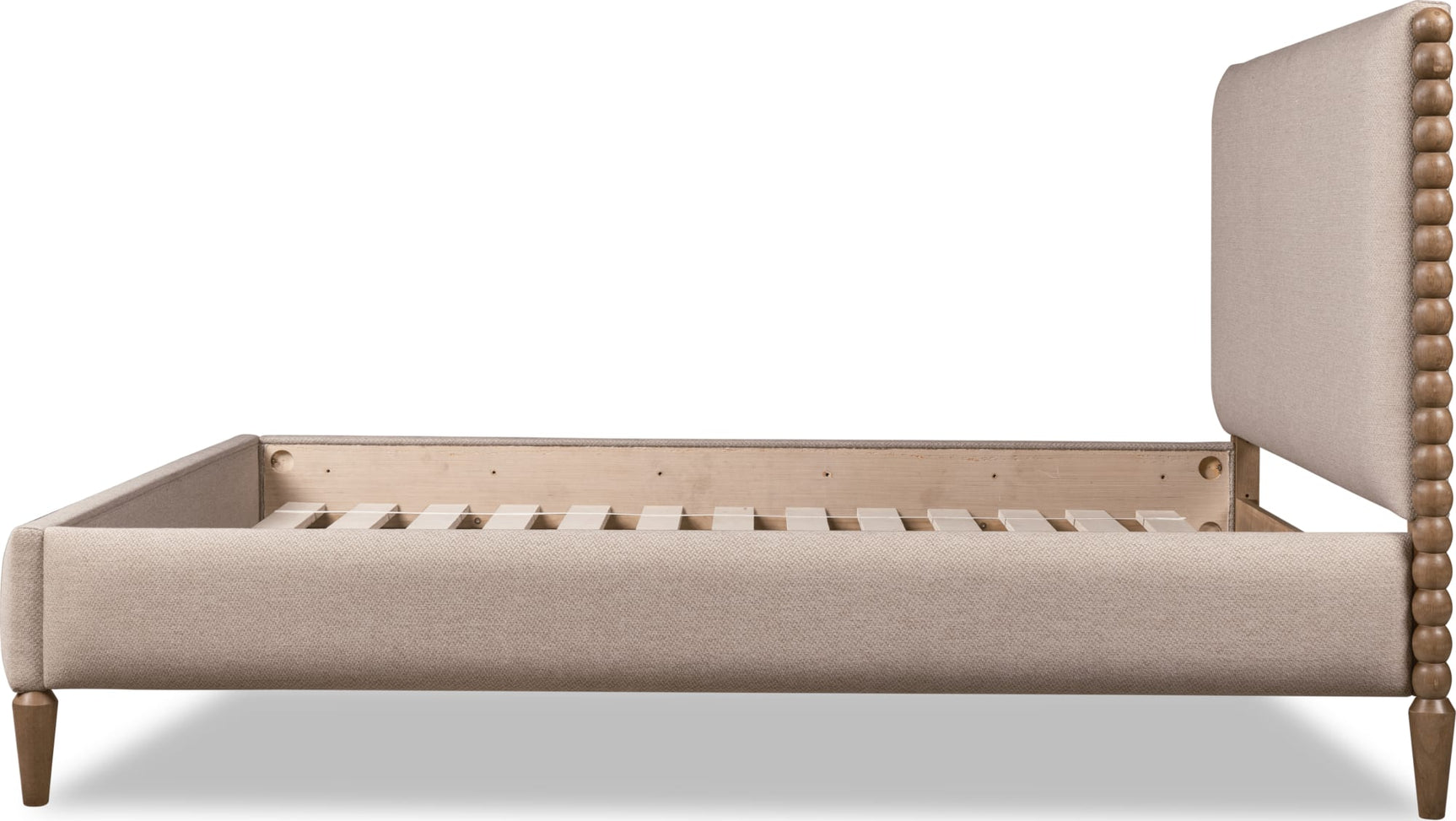 Langley Honey Wheat/Autumn Forest Upholstered King Bed - Ornate Home