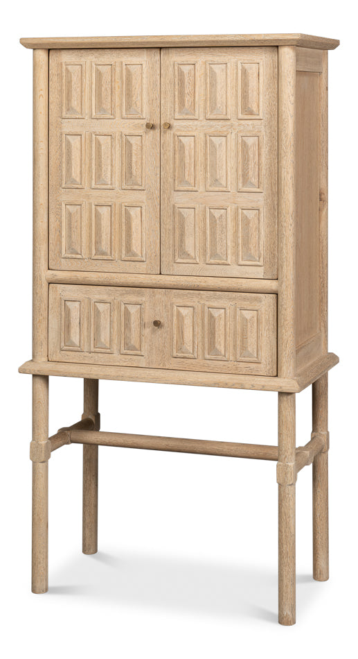 Langley Tan Cabinet - Ornate Home