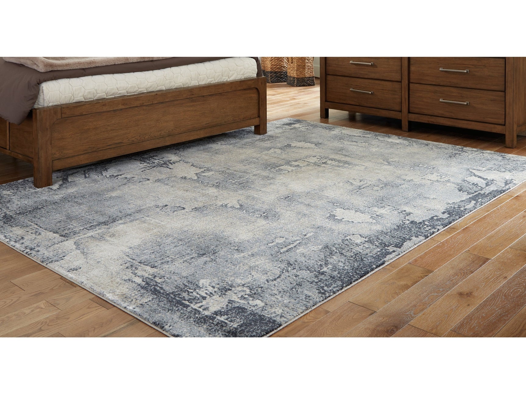 Langrich Blue/Gray/Cream 5'3" x 7'3" Rug (Online Special Price) - Ornate Home