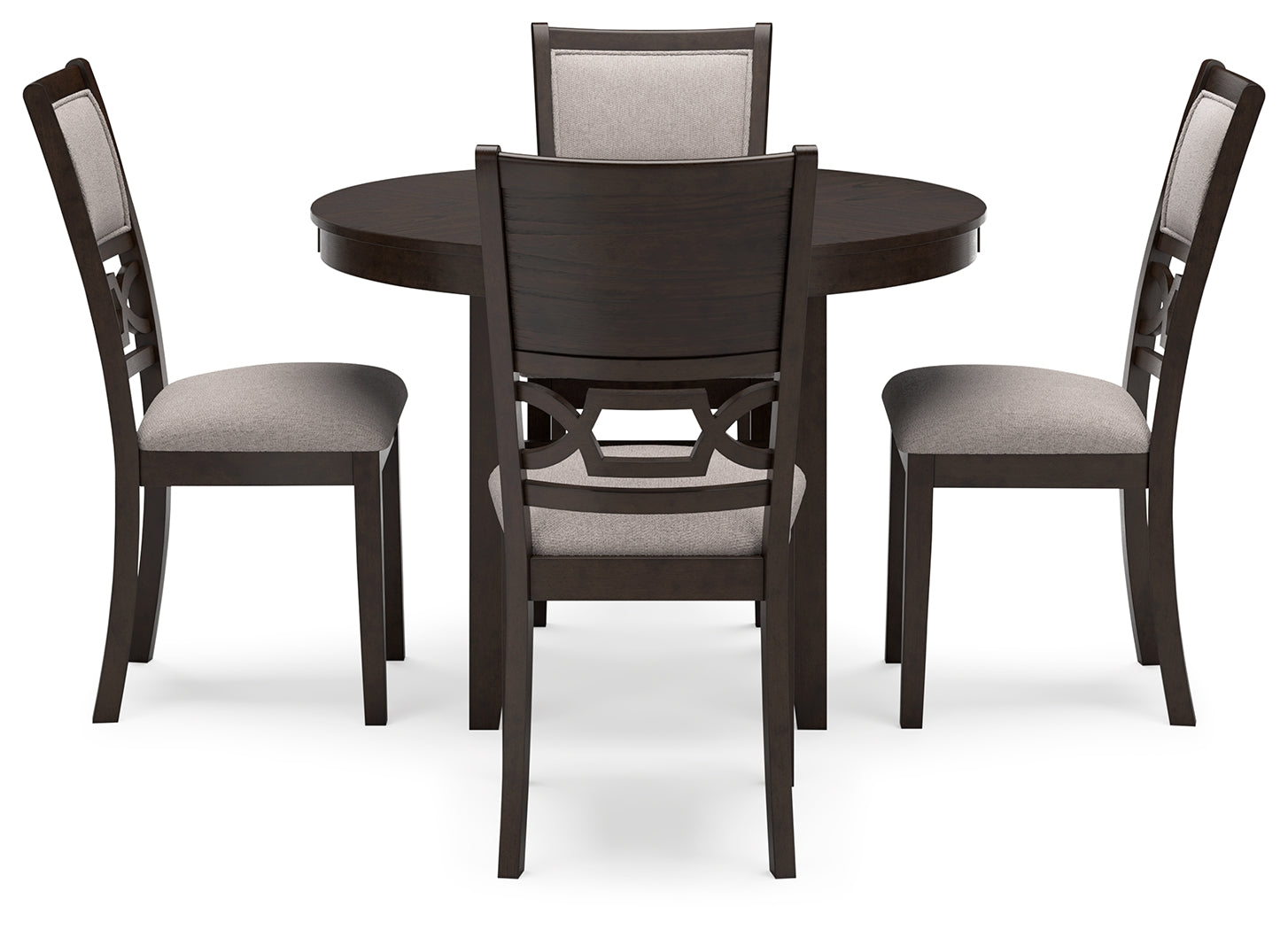 Langwest Brown Dining Table and 4 Chairs (Set of 5) (Online Special Price) - Ornate Home
