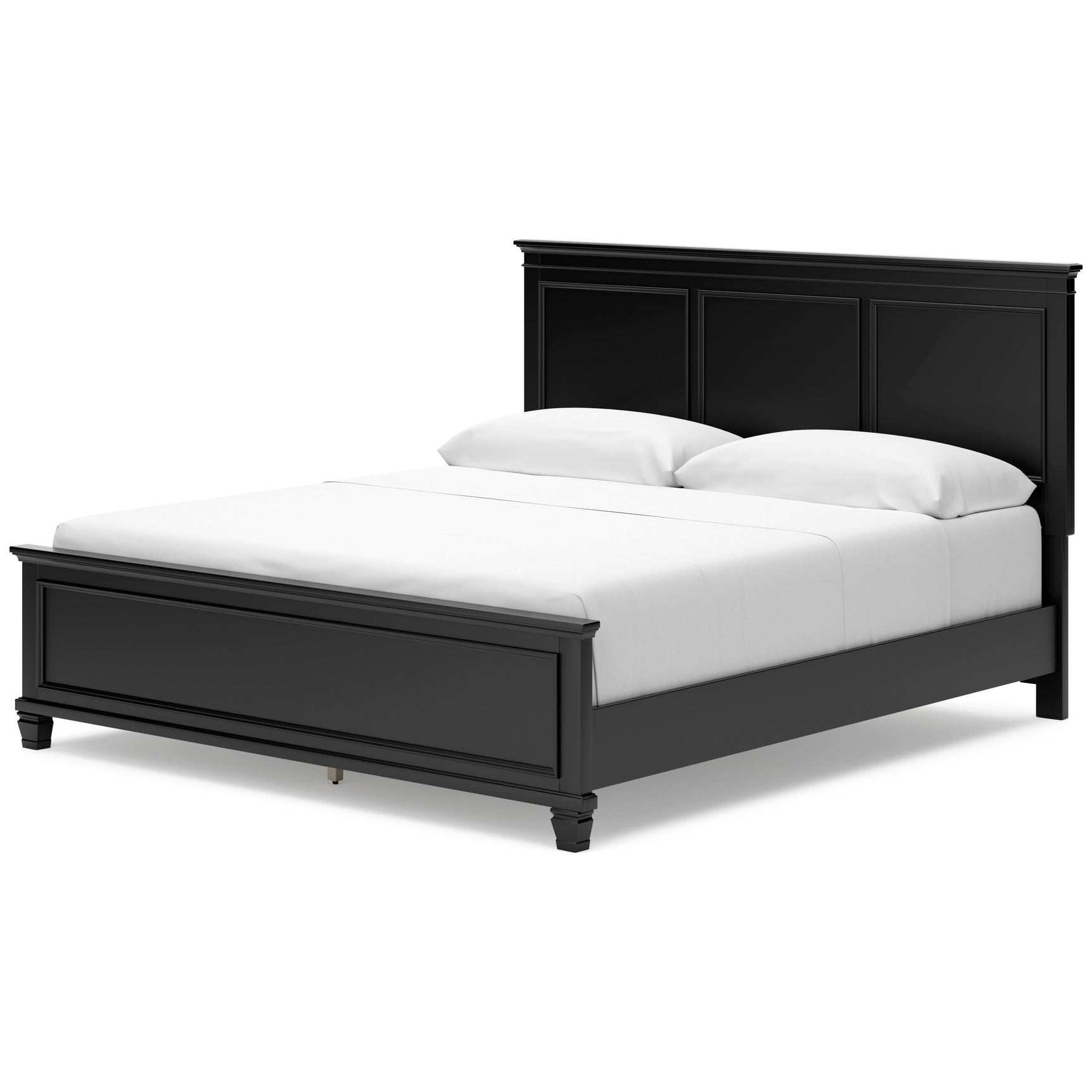 Lanolee Black California King Panel 5-Piece Bedroom Set - Ornate Home