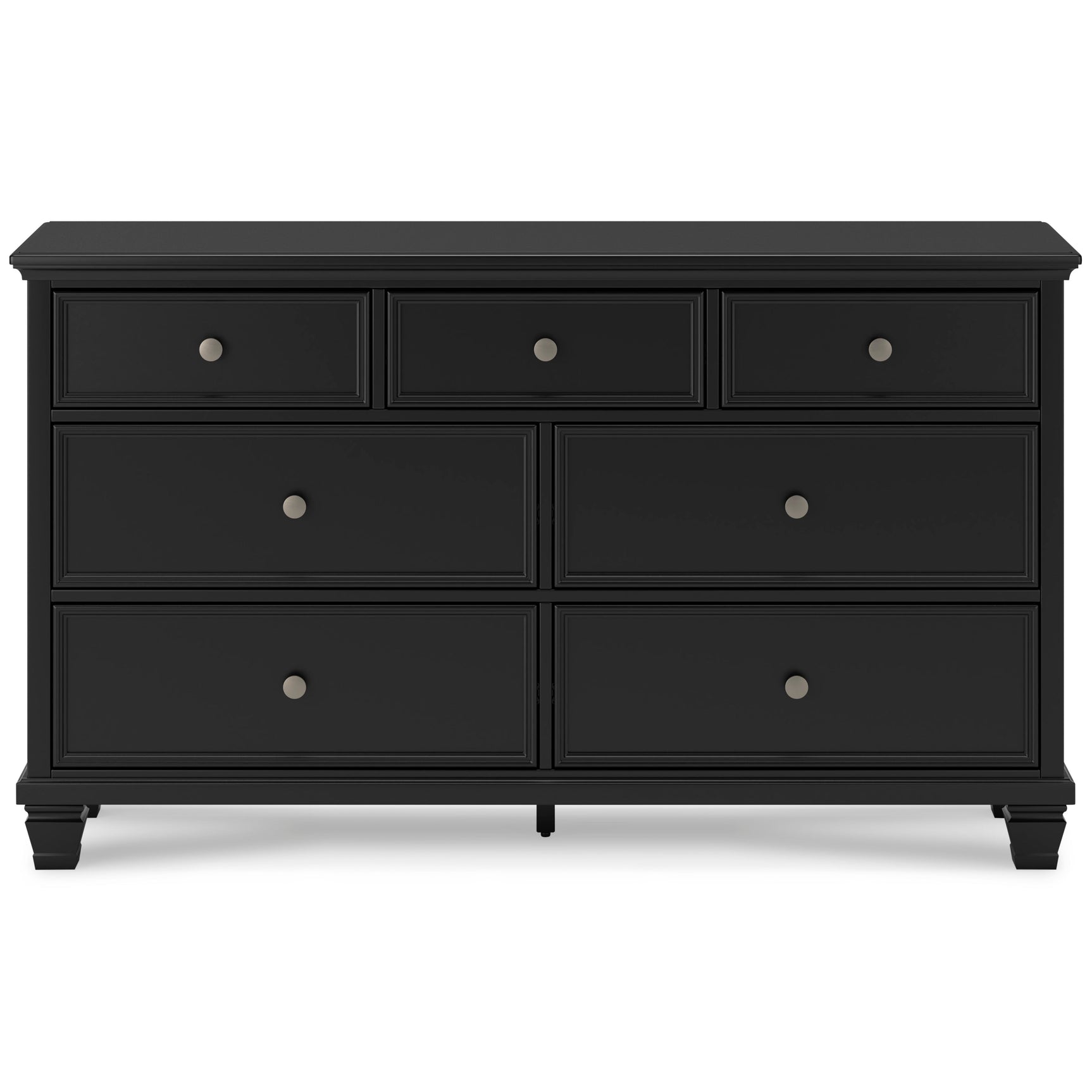 Lanolee Black California King Panel 6-Piece Bedroom Set w/ 2 Nightstands (Online Special Price) - Ornate Home