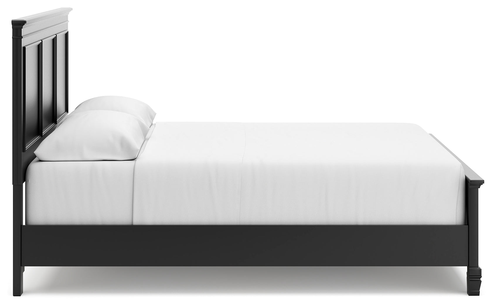Lanolee Black California King Panel Bed, Dresser, Chest and 2 Nightstands (Online Special Price) - Ornate Home