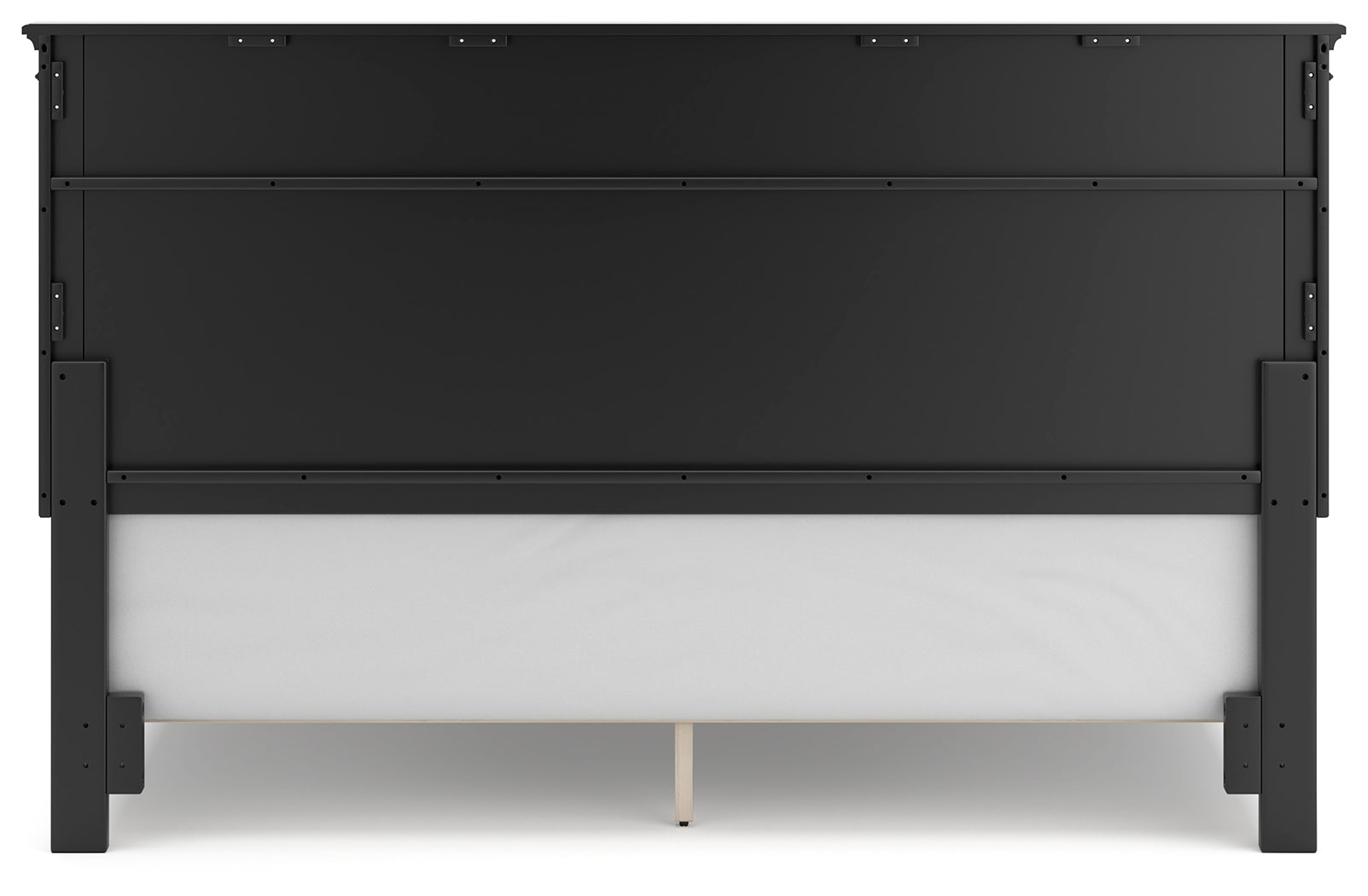 Lanolee Black California King Panel Bed, Dresser, Chest and 2 Nightstands (Online Special Price) - Ornate Home